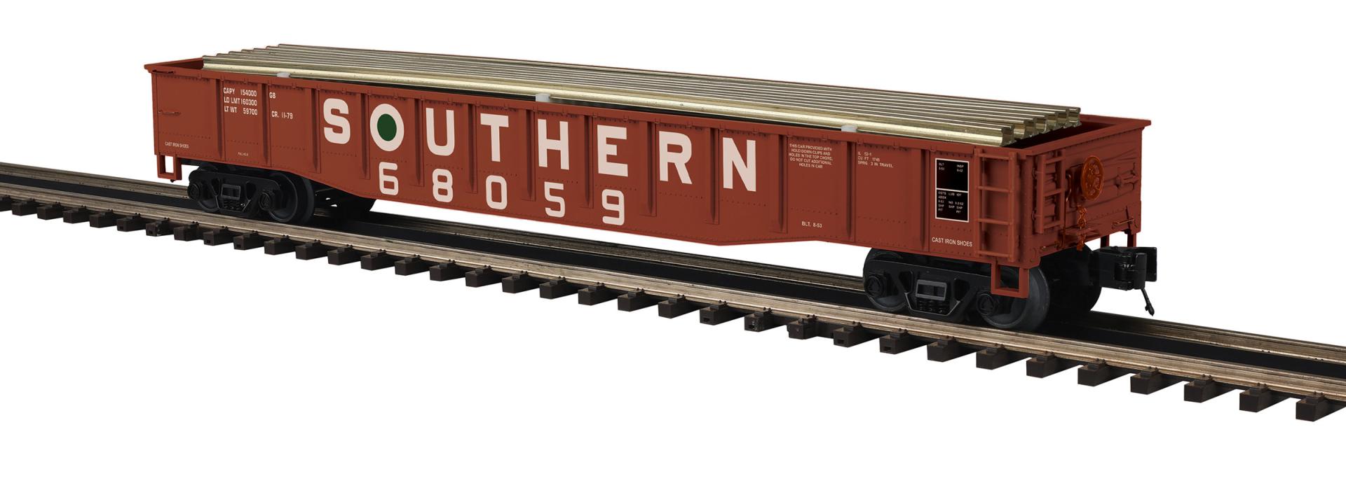MTH Southern Gondola w/Rail Load | Premier | O Scale