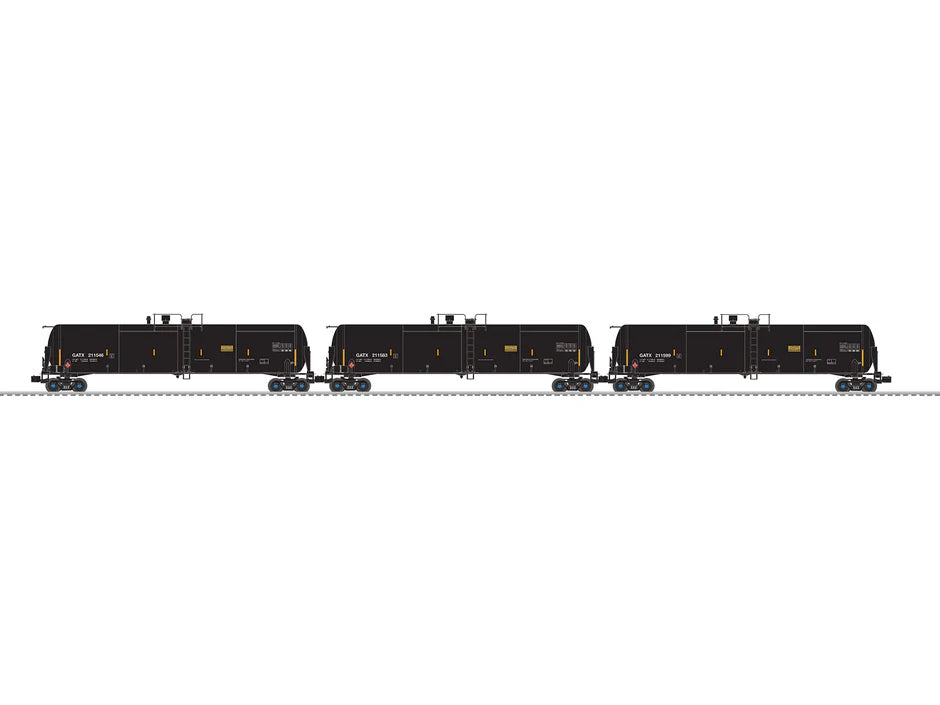 GATX Ethanol Tank Car 3 Pack A | O Scale