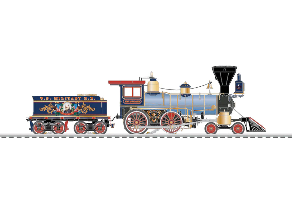 ** US Military RR Brass Hybrid LEGACY 4-4-0 Gen. McCallum | O Scale