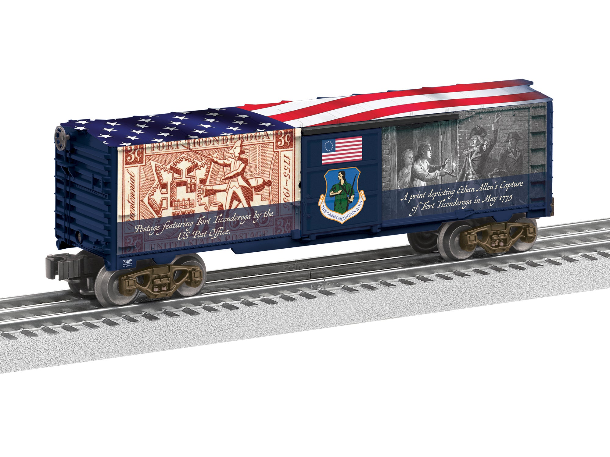 Lionel Green Mountain Boys MUSA Boxcar | O Scale