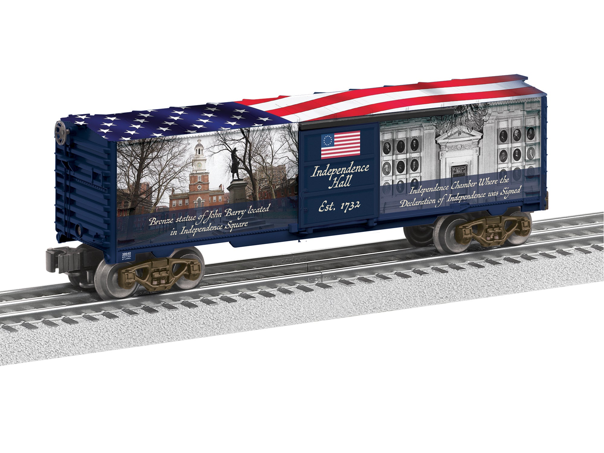 Lionel Independence Hall MUSA Boxcar | O Scale