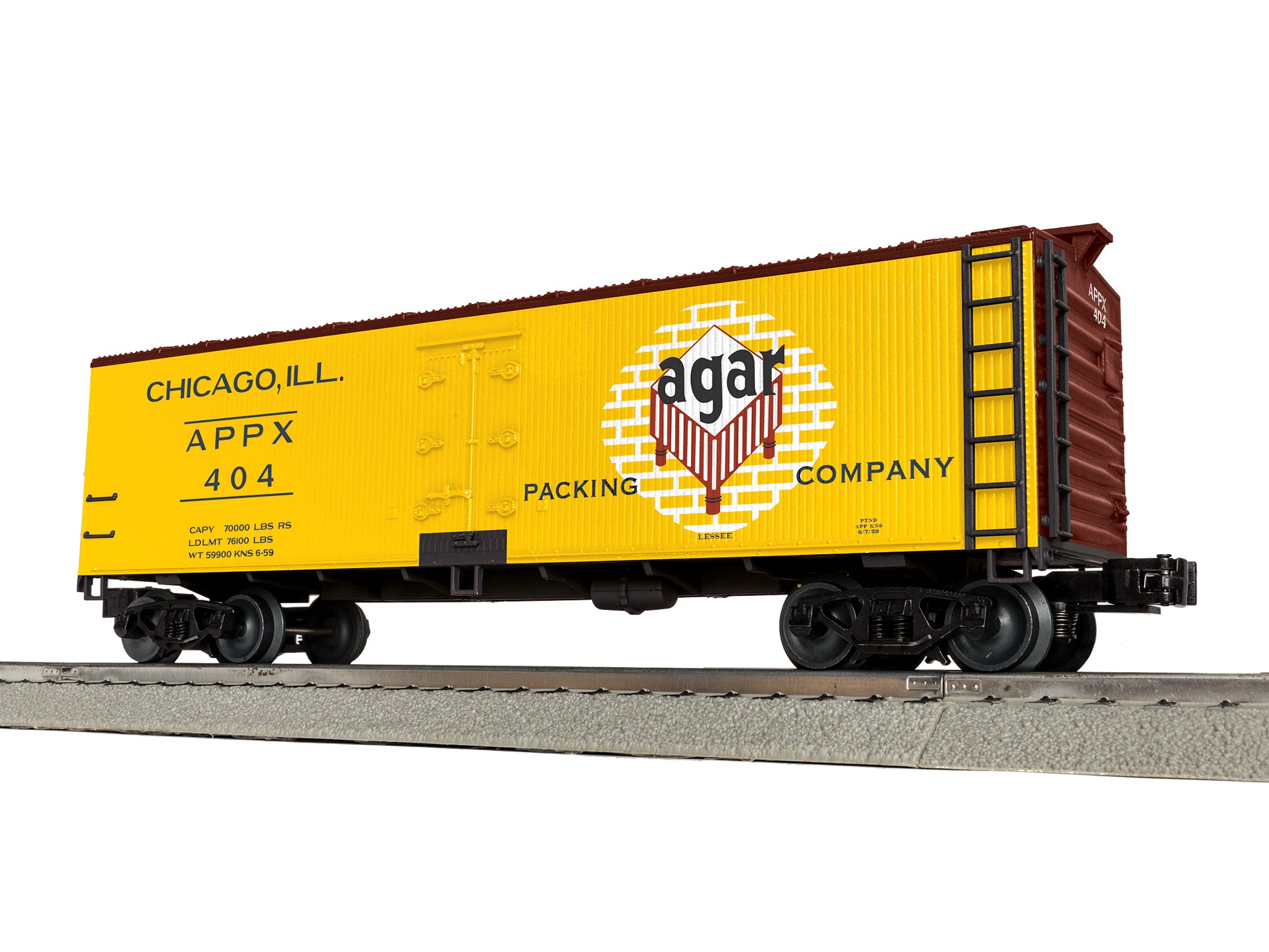 Lionel Agar Woodside Reefer #404 | O Scale