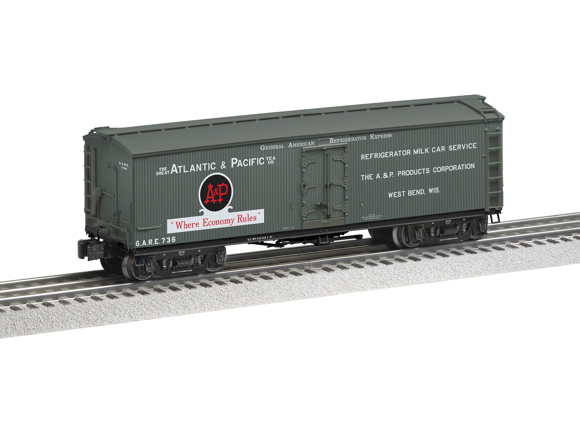 Lionel A&P Milk Car #736 | O Scale