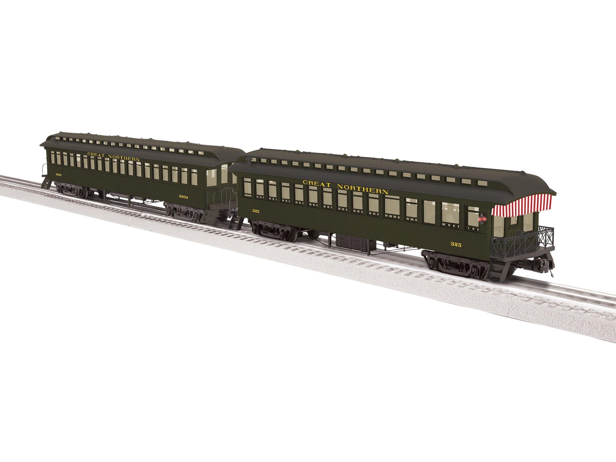 Lionel Great Northern Wood Passenger Two-Pack C | O Scale