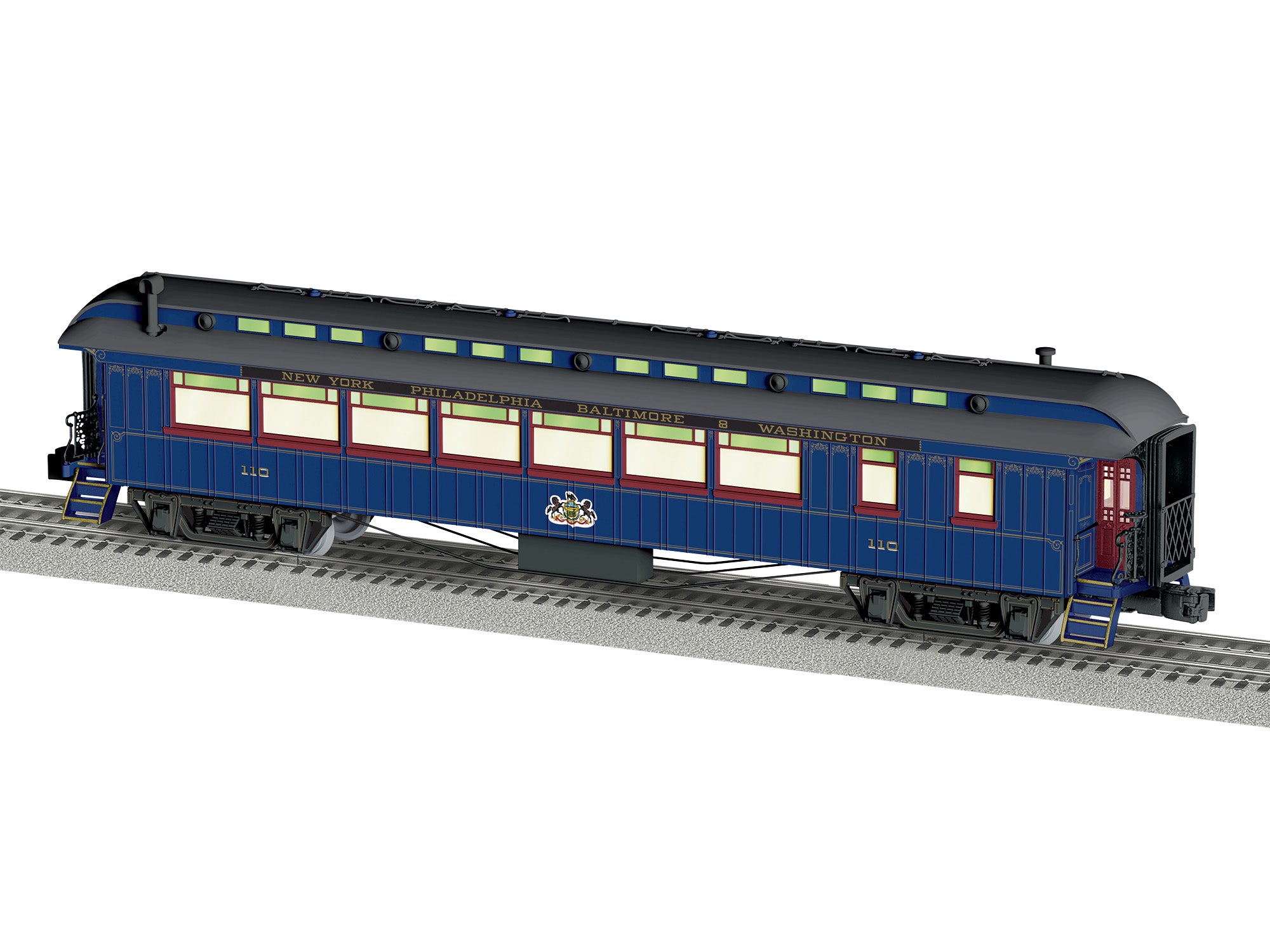 Lionel Royal Blue Wood Stationsounds Diner #110 | O Scale