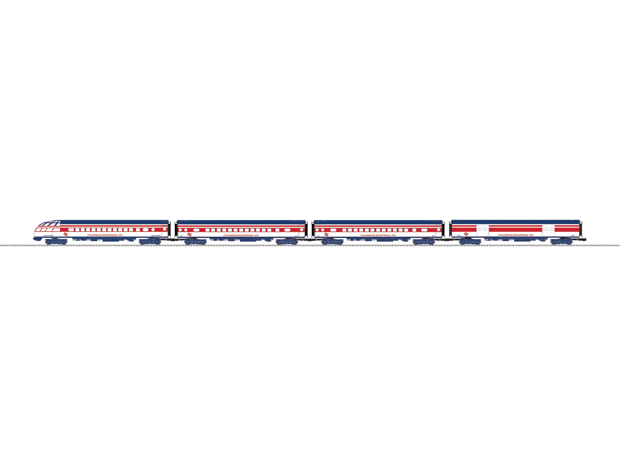 Lionel Milwaukee Road Bicentennial Aluminum 4 Pack | O Scale
