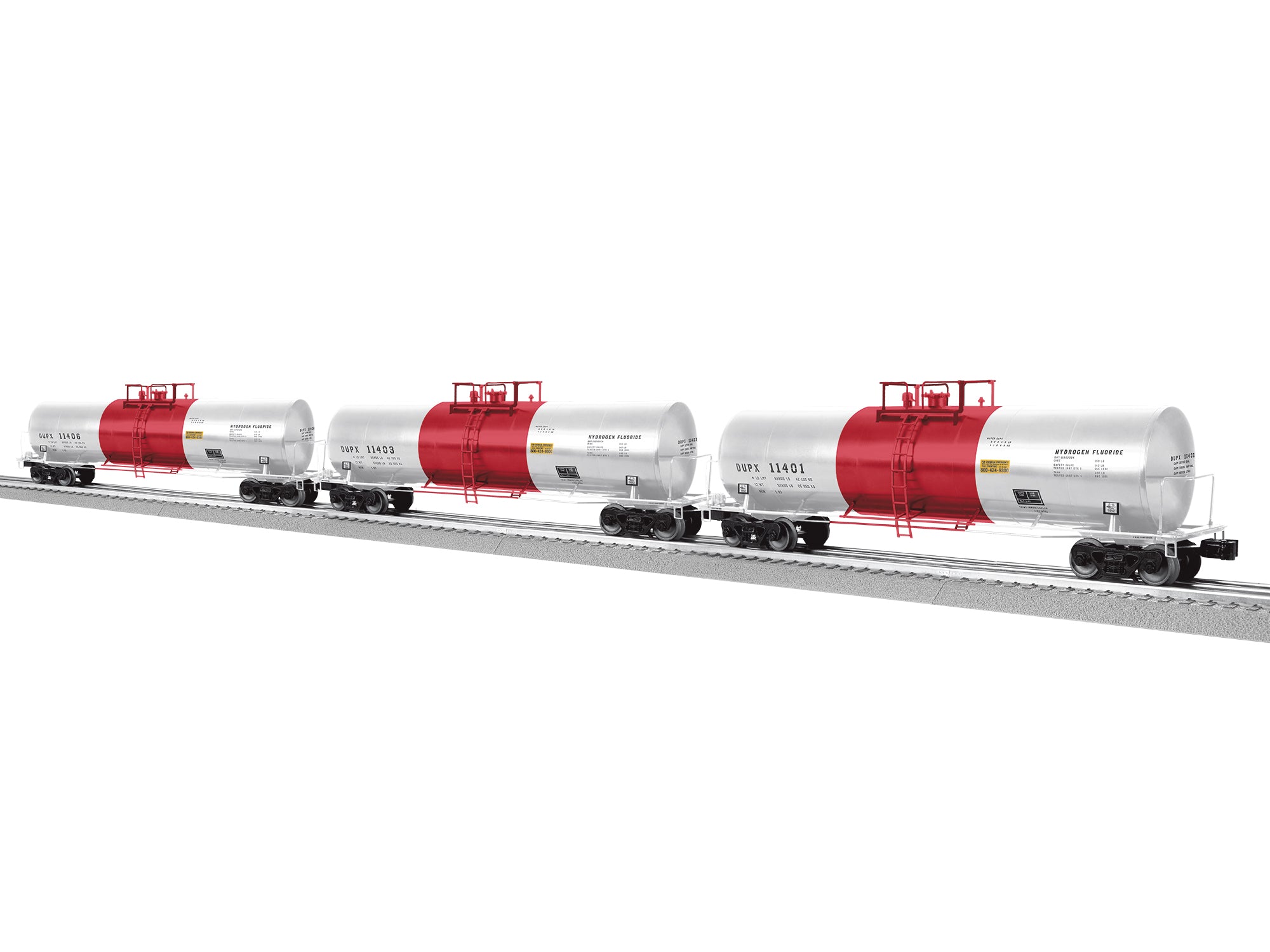 Lionel DUPX 50' Tank Car 3 Pack | O Scale
