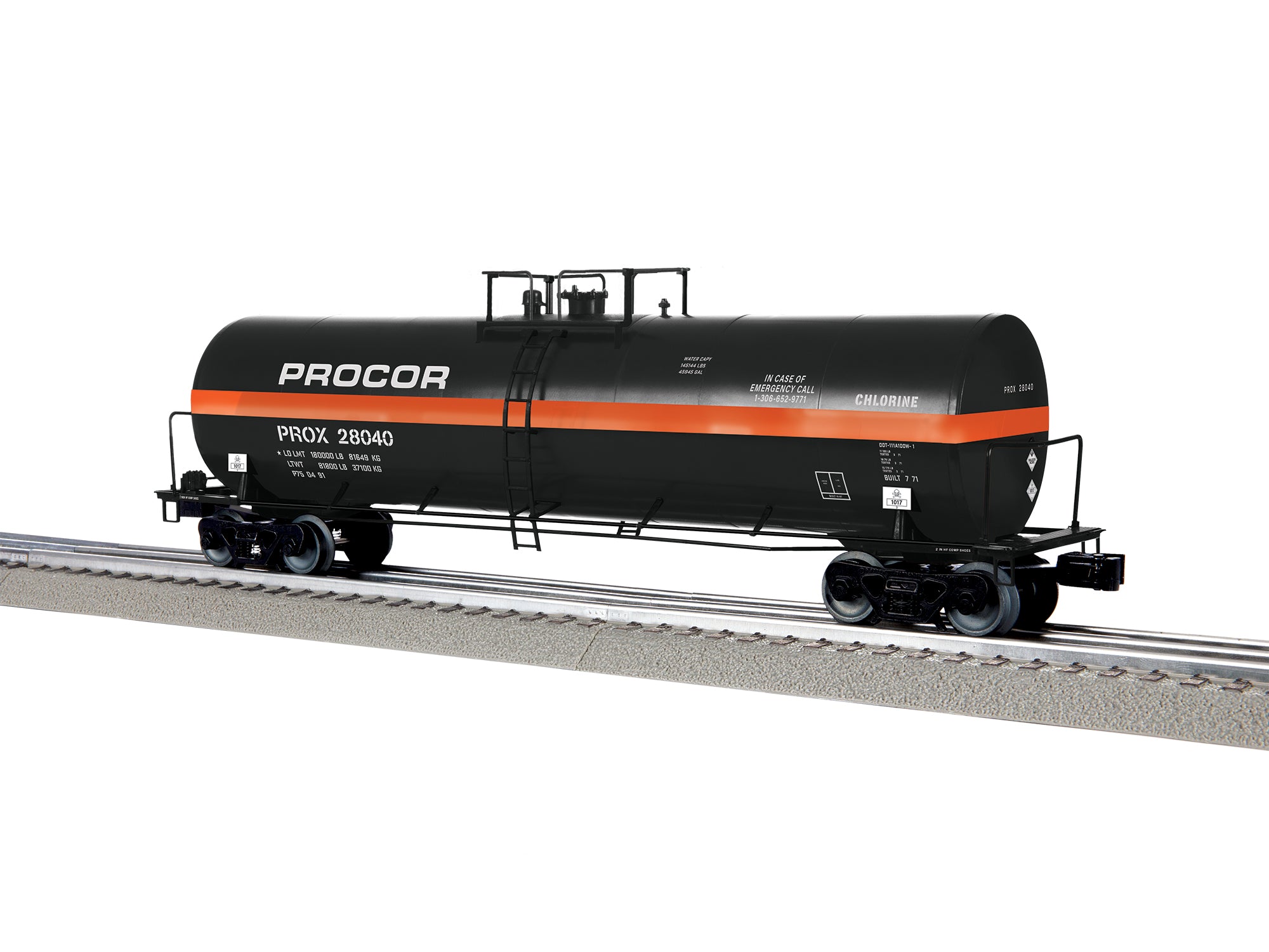Lionel Procor 50' Tank Car #28040 | O Scale