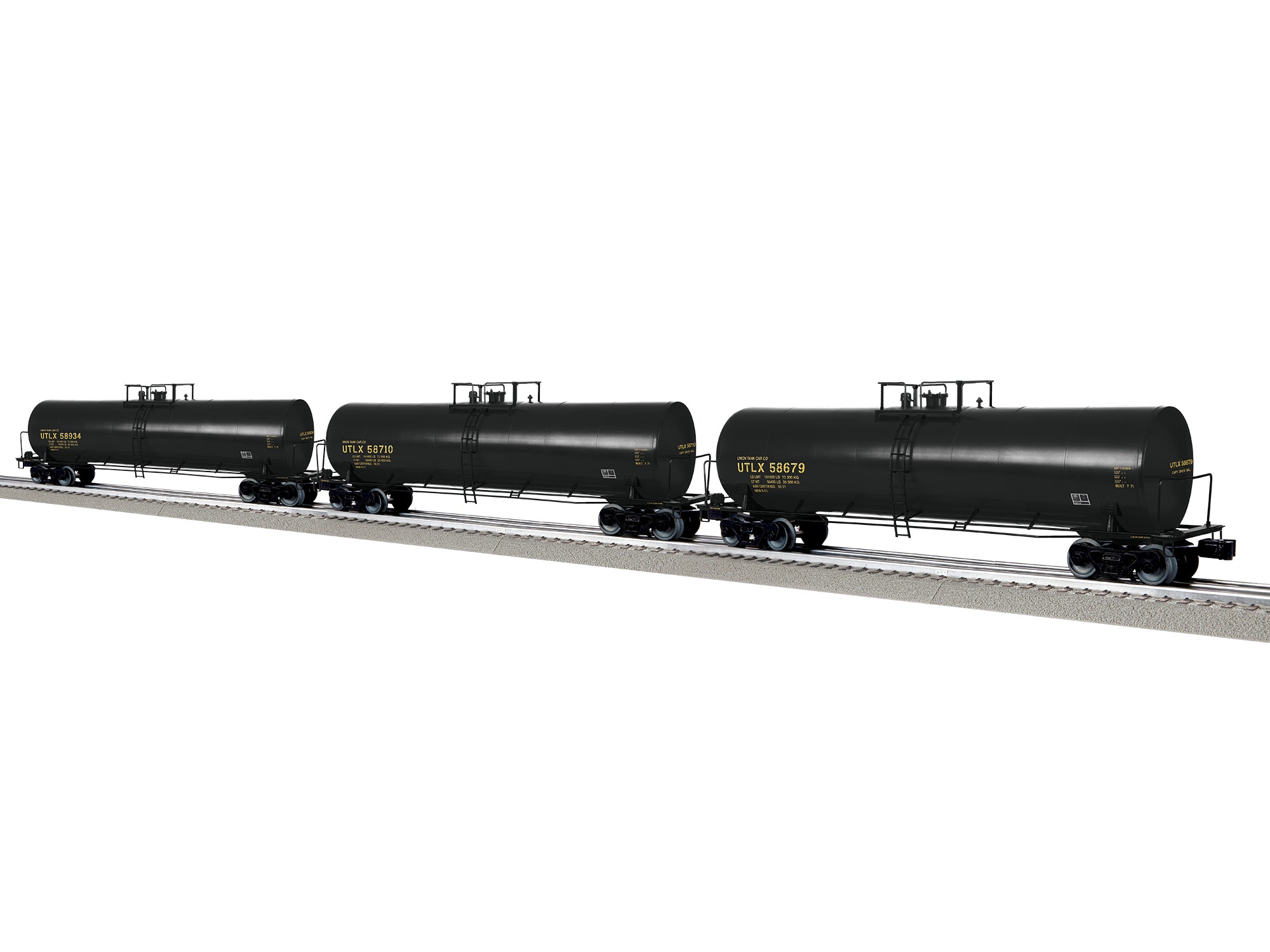 Lionel UTLX 50' Tank Car 3 Pack | O Scale
