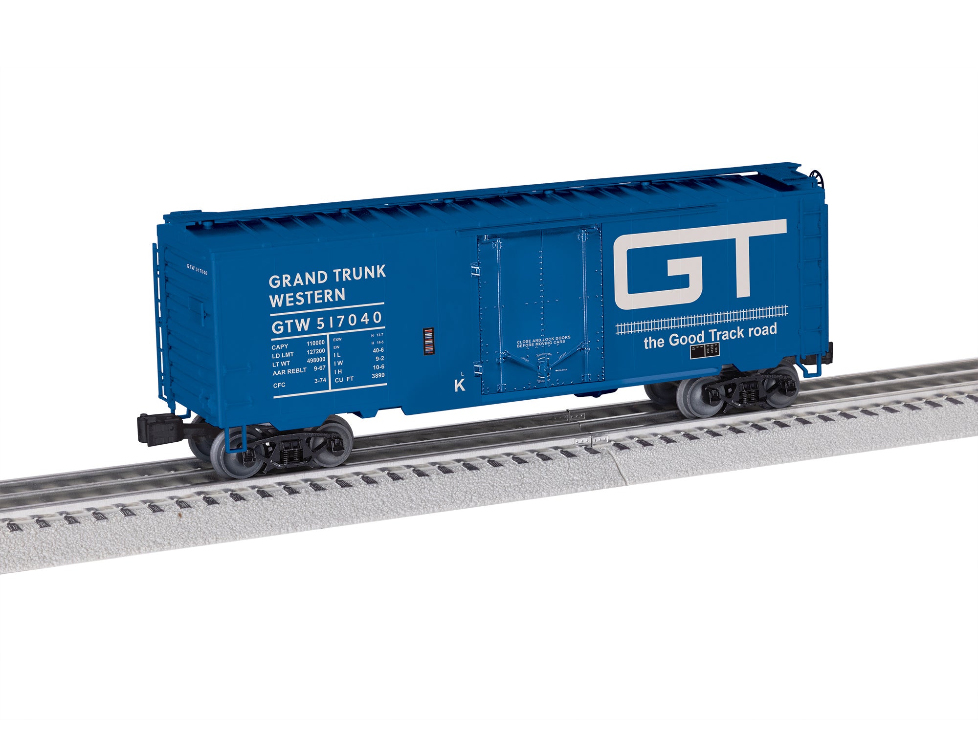 Lionel Grand Trunk Western 40' Plug Door Boxcar #517040 | O Scale