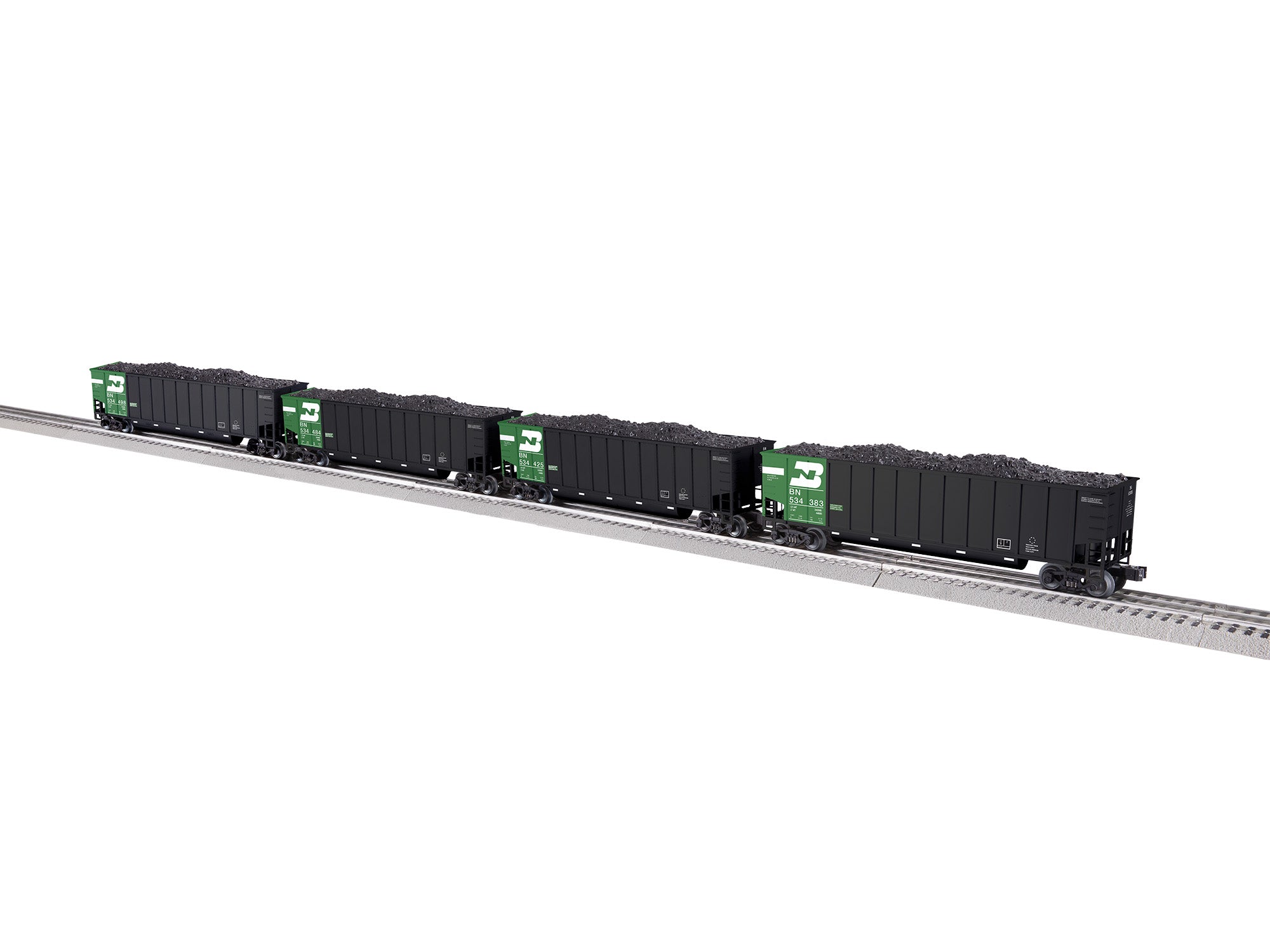 Lionel Burlington Northern Rotary Gondola 4 Pack | O Scale