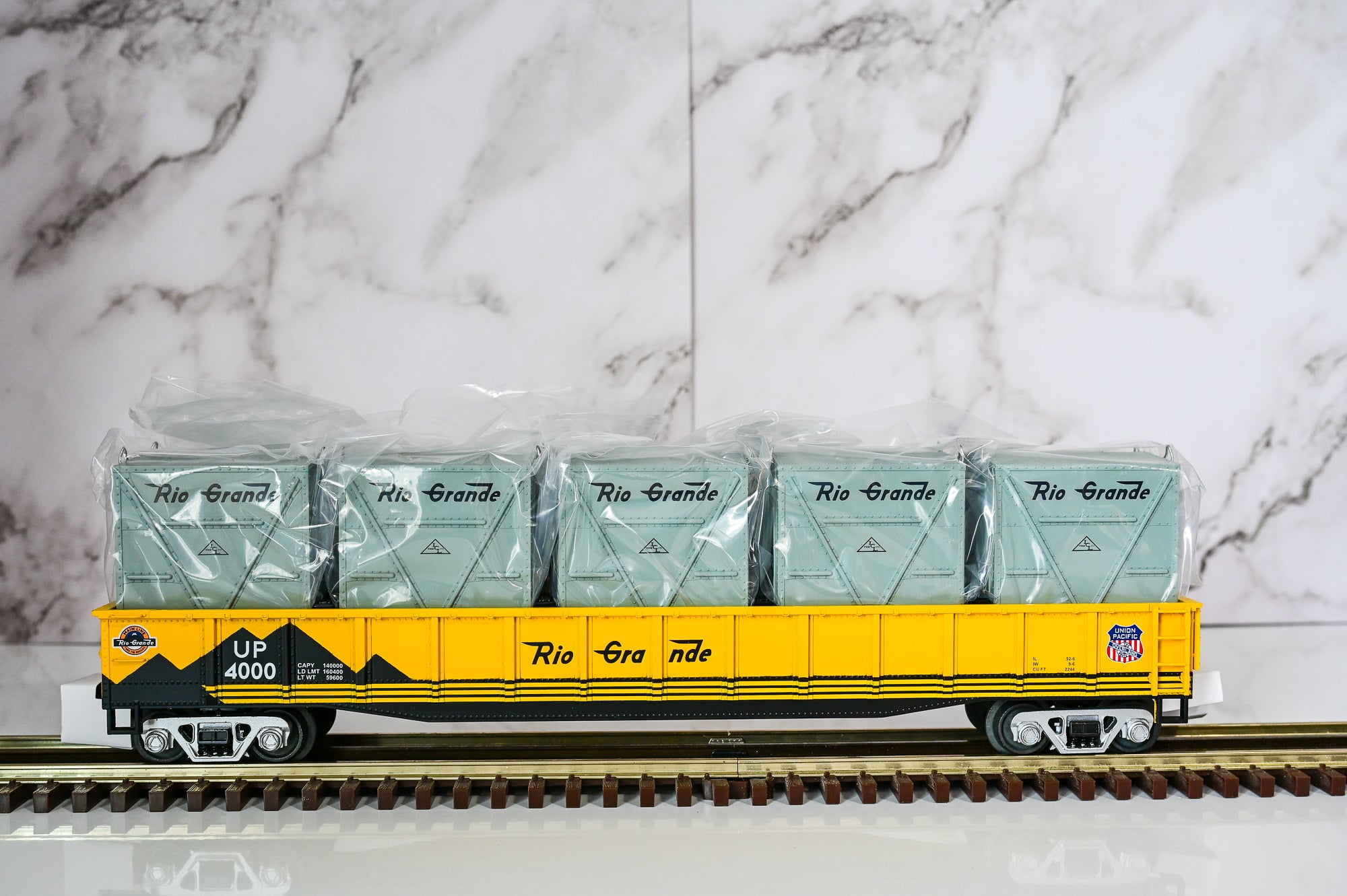 MTH Denver & Rio Grande Gondola Car w/ LCL Containers #4025 | Premier | O Scale