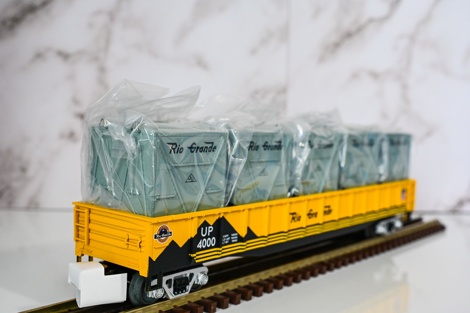 MTH Denver & Rio Grande Gondola Car w/ LCL Containers #4025 | Premier | O Scale
