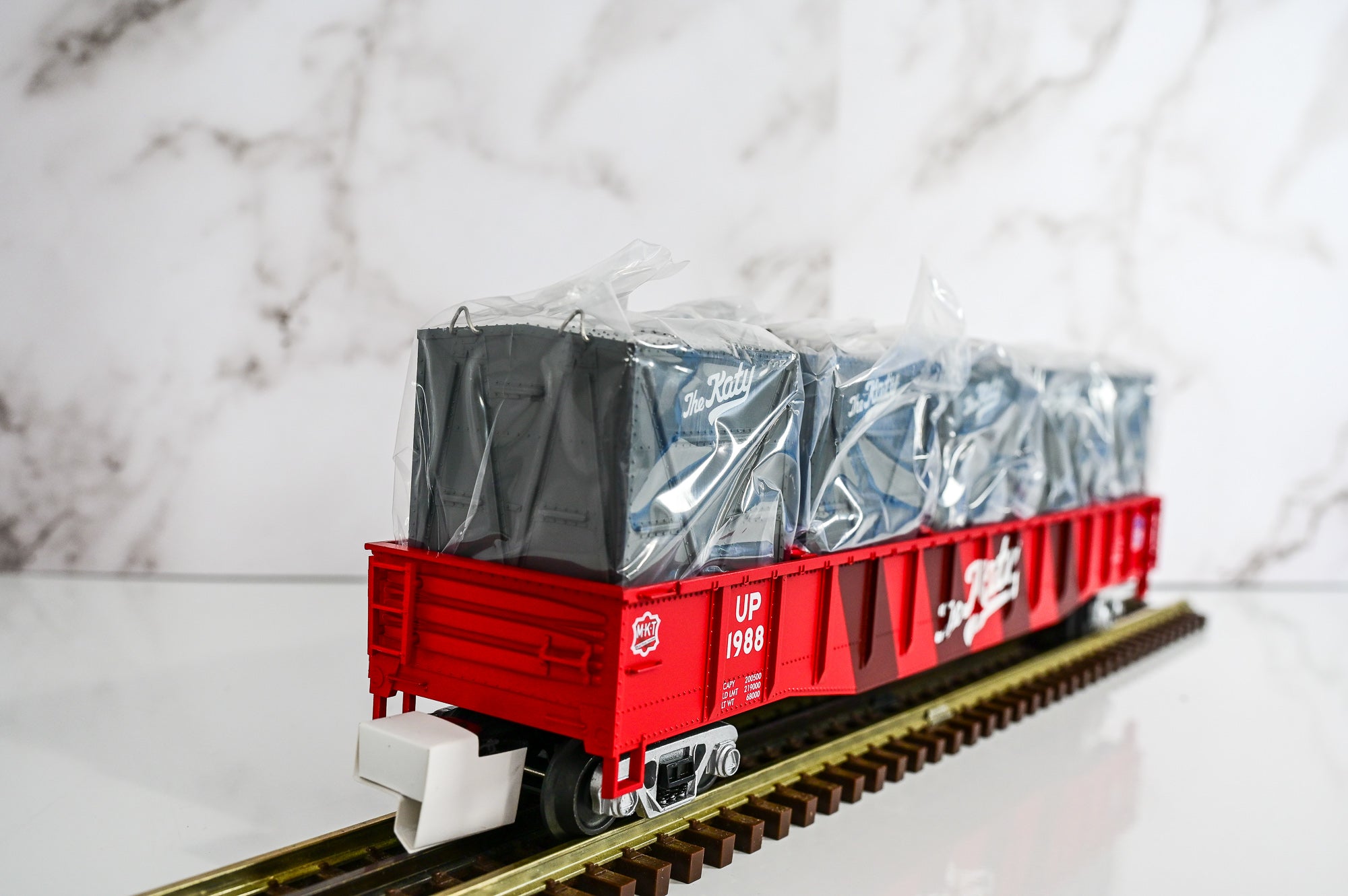 MTH Katy Gondola Car w/ LCL Containers #3970 | Premier | O Scale