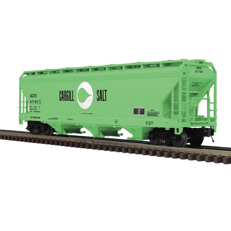 Atlas O Premier 3 BAY CENTERFLOW COVERED HOPPER | Cargill Salt | O Scale 47829