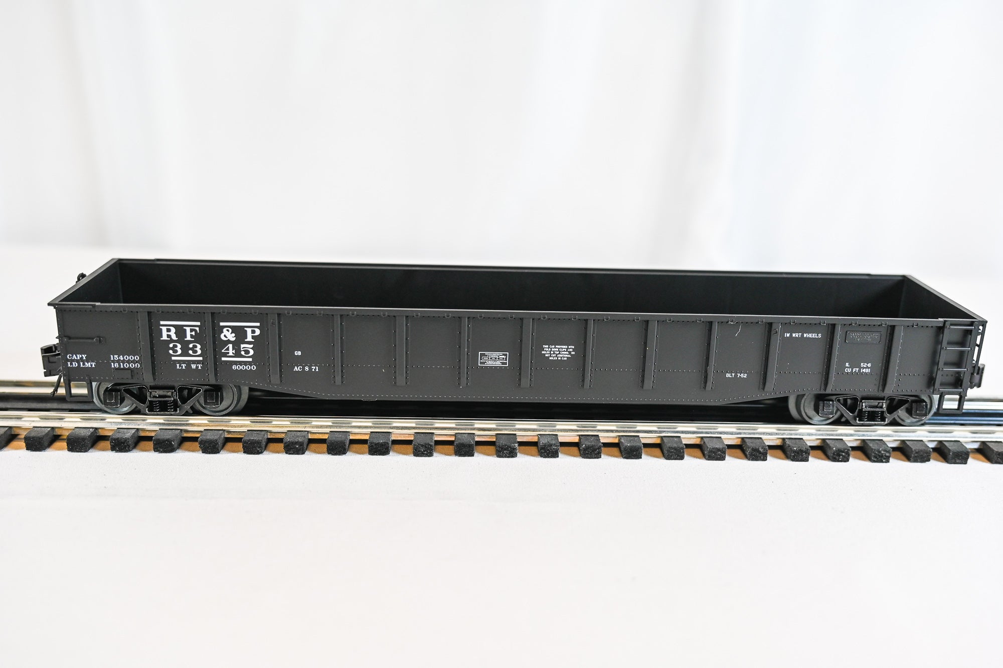 Atlas Trainman ACF 52 Foot 6 Inch Gondola Richmond Fredericksburg and Potomac | O Scale