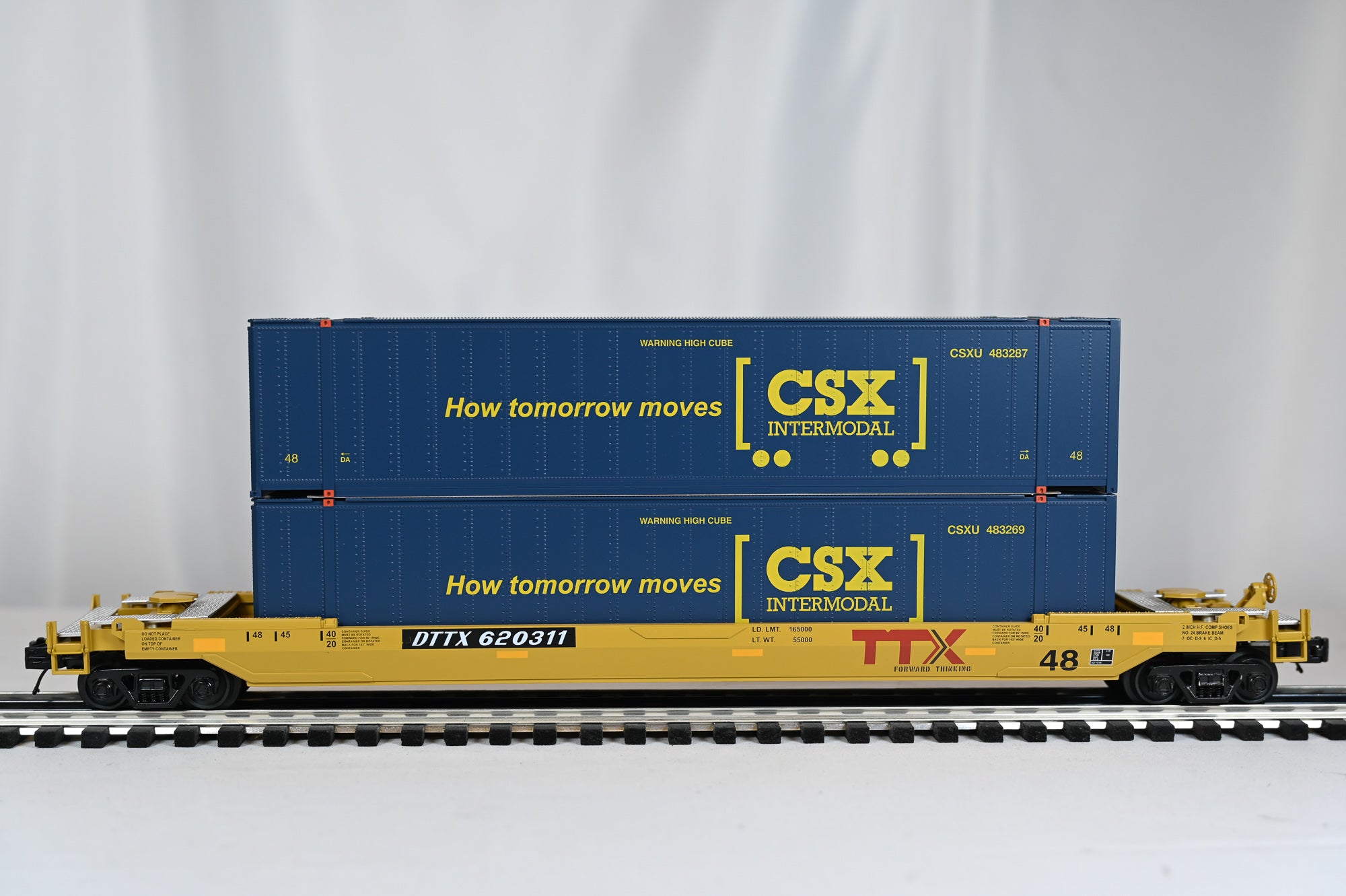 MTH CSX Husky Stack Car | O Scale