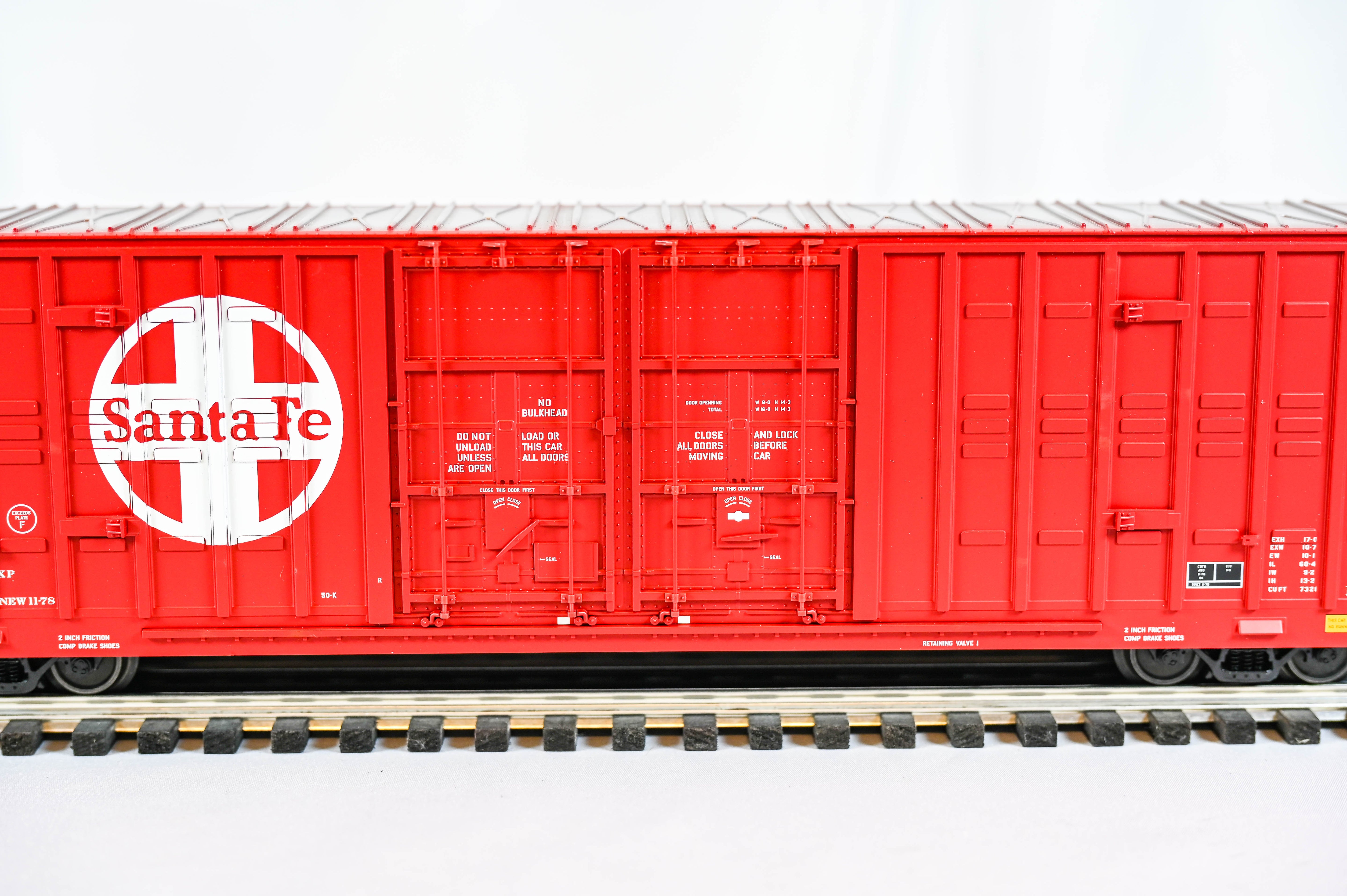 Atlas O Big O 60’ Berwick Hy-Cube Box Car Santa Fe #37575 | 3-Rail | O Scale