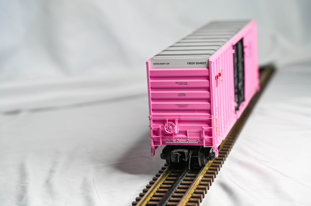 Atlas O Premier 50' Gunderson High Cube Boxcar TTX On Track for a Cure #504927 | O Scale