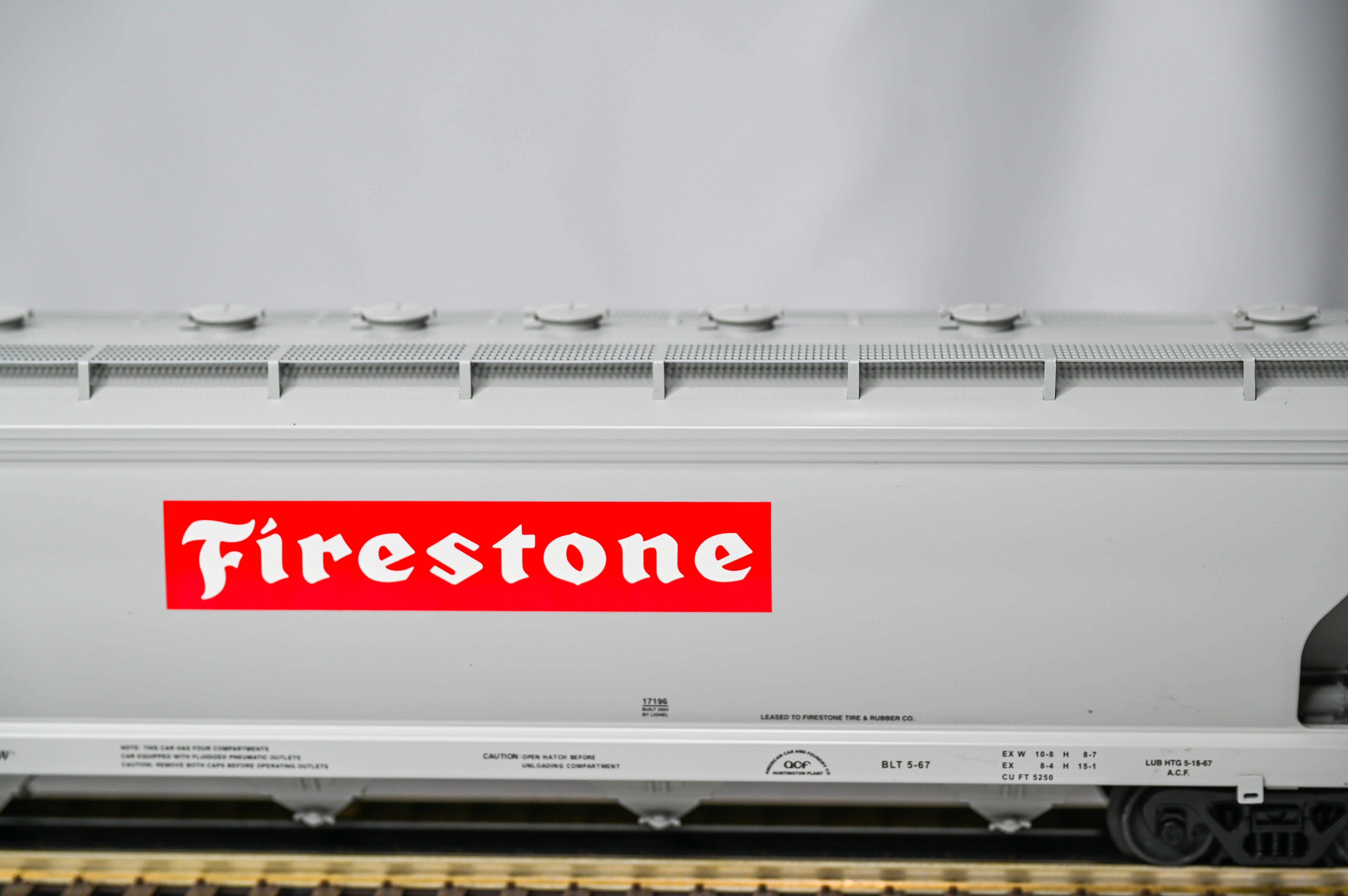 Lionel Firestone ACF 4-Bay Hopper #53240 | O Gauge | 6-17196
