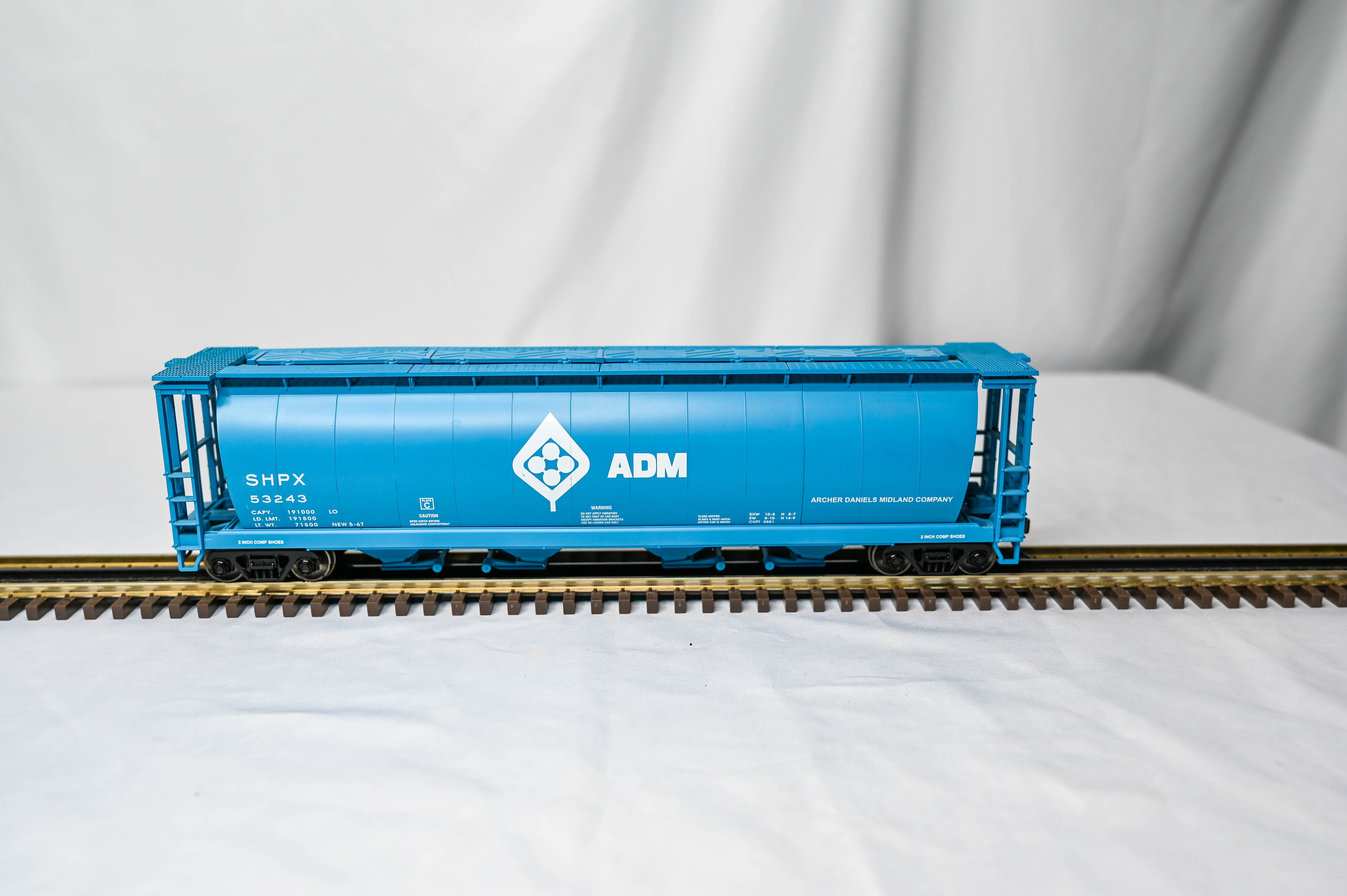 MTH Premier Archer Daniels Midland 4-Bay Cylindrical Hopper #53243 | O Scale | 20-97469