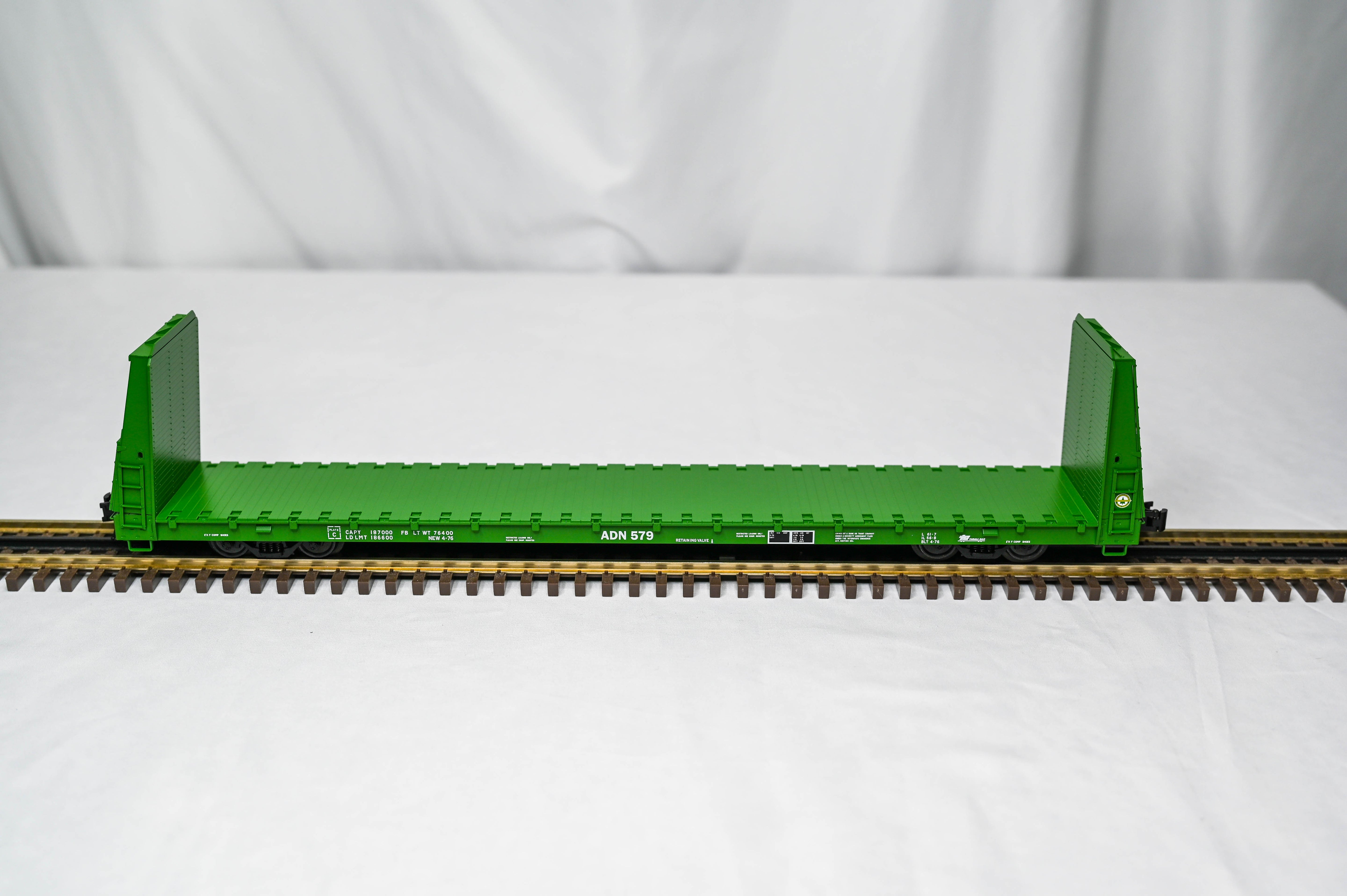 Atlas O Trainman Ashley Drew & Northern Bulkhead Flat Car | 3-Rail | O Scale