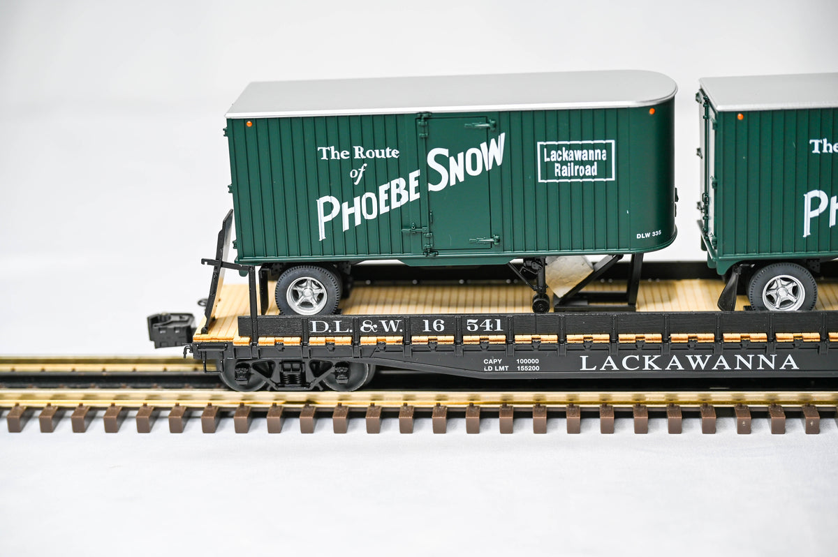 Lionel Lackawanna PS-4 Piggyback Flatcar 2-Pack | O Gauge | 6-21899
