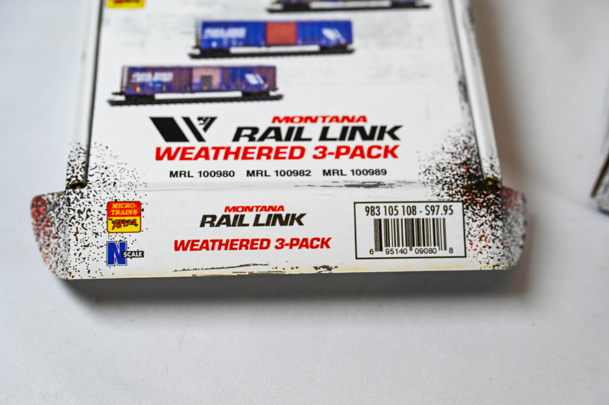 Micro-Trains by Atlas Montana Rail Link Weathered 3-Pack | N Scale |