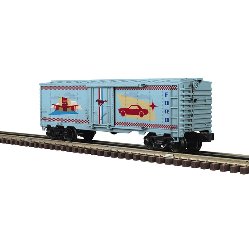 ATLAS O INDUSTRIAL RAIL PLUG DOOR BOX CAR | Ford® Vintage Mustang | O Scale