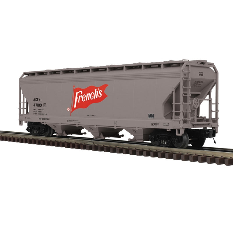Atlas O Premier 3 BAY CENTERFLOW COVERED HOPPER | French's (ACFX) | O Scale 47902