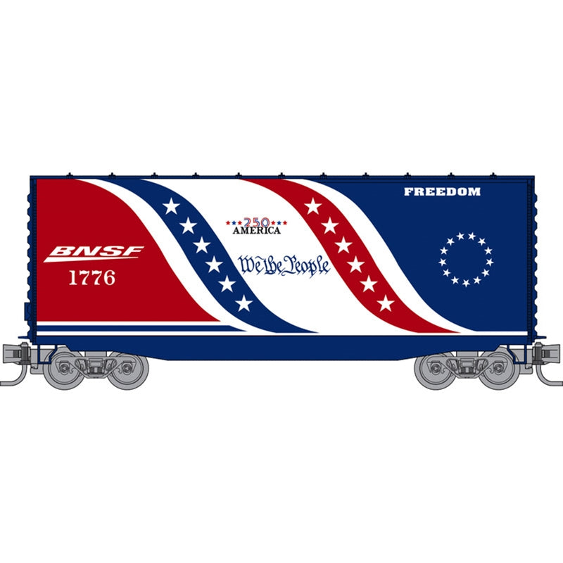 N Micro-Trains 40' Smooth Side Hy-Cube Box Car BNSF | N Scale