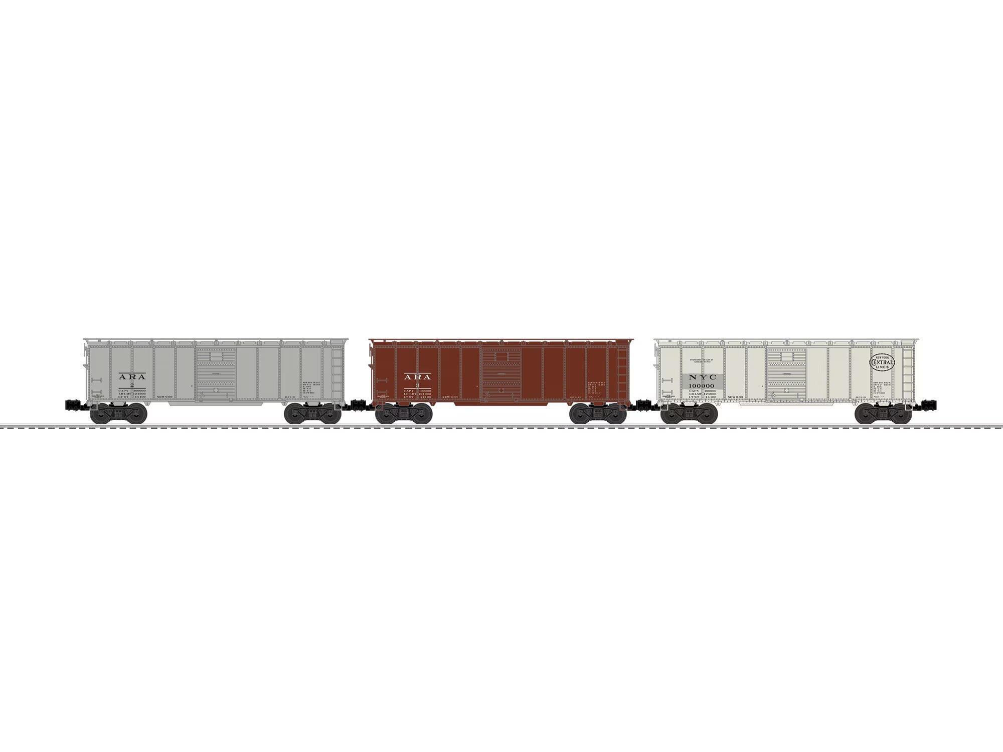 1932 ARA Boxcar 3 Pack | O Scale