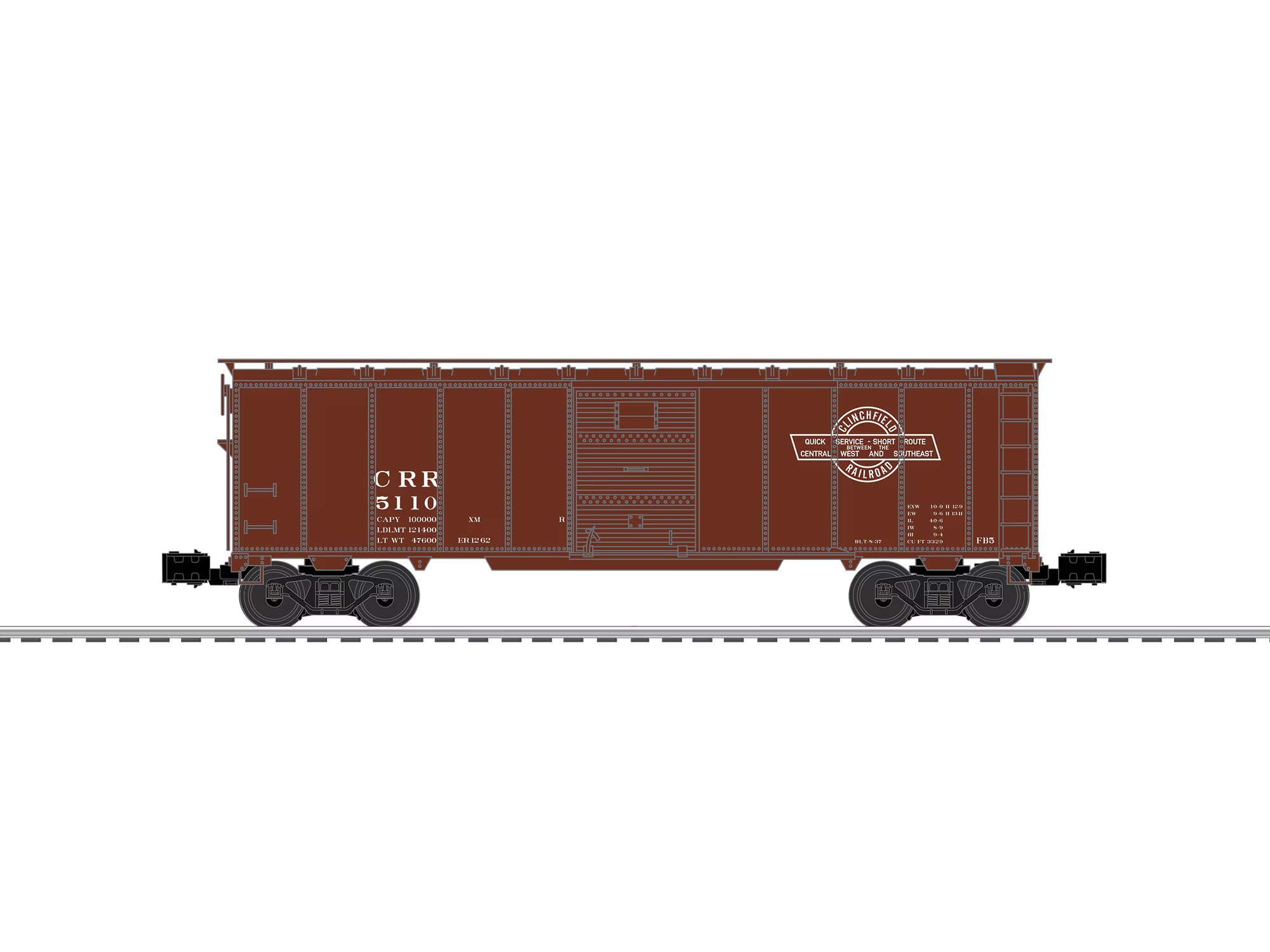 Clinchfield Steel Side Boxcar #5110 | O Scale