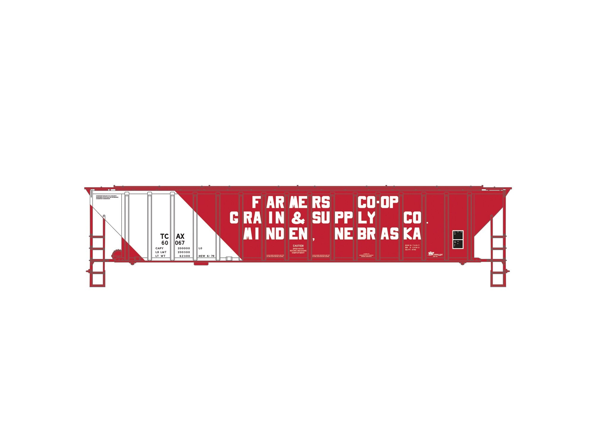 TCAX Farmers Co-Op 4740 PS-2CD #60067 | O Scale