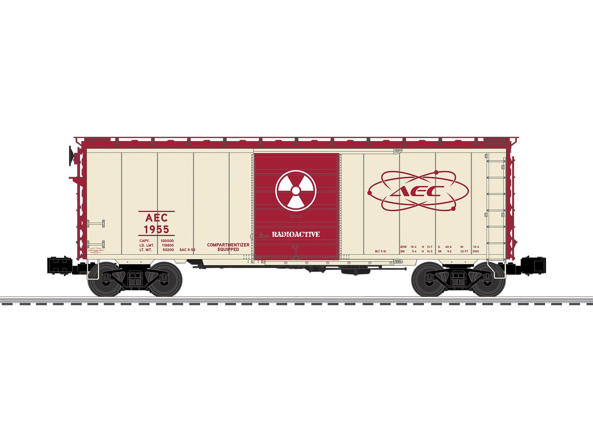 DODX Radioactive Boxcar w/sounds #235 | O Scale