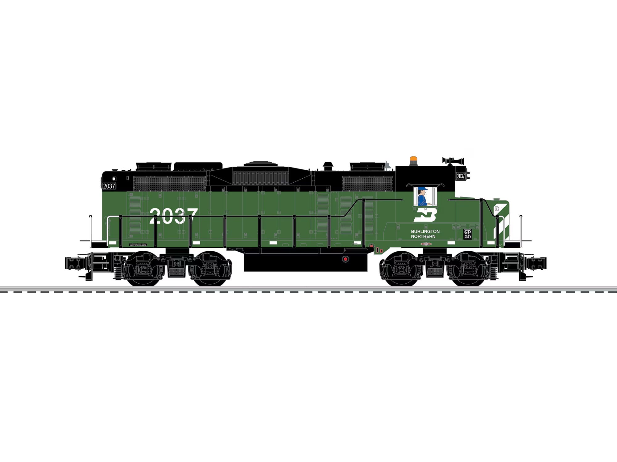 ** Burlington Northern LEGACY GP20 #2037 | O Scale