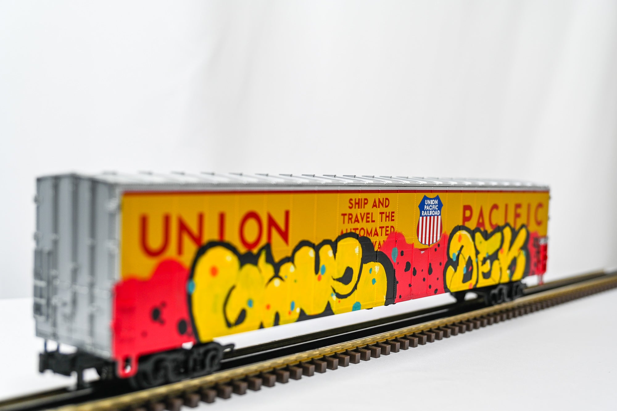 MTH Union Pacific 75β AutoTrain Auto Carrier #980228 | Premier | O Scale