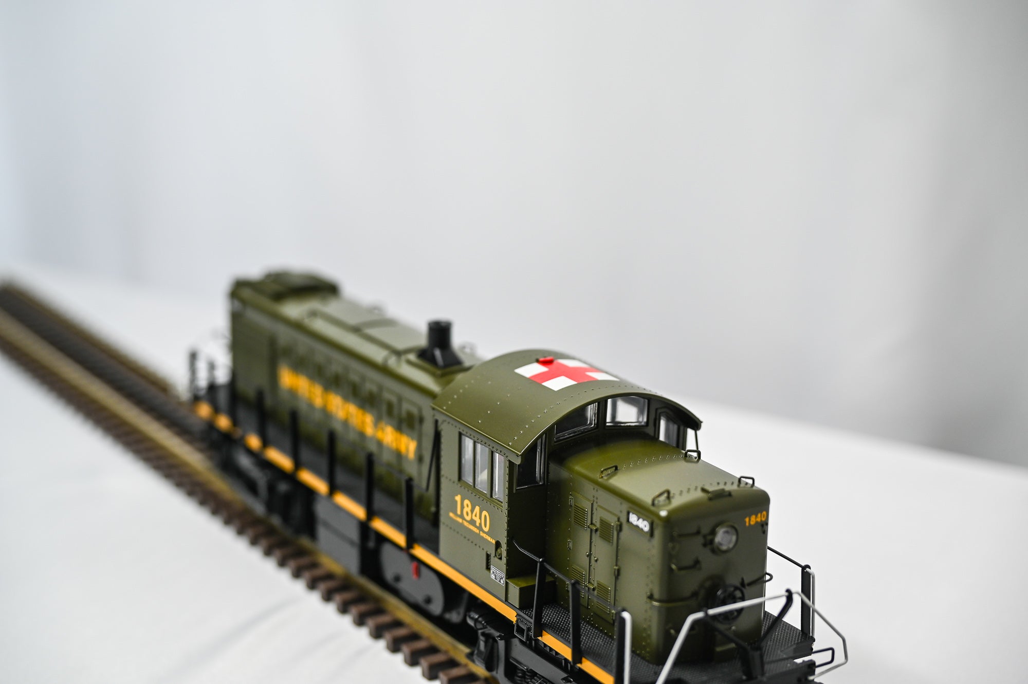 MTH RailKing Alco RS-1 Diesel Engine – U.S. Army #1840 |O Scale|