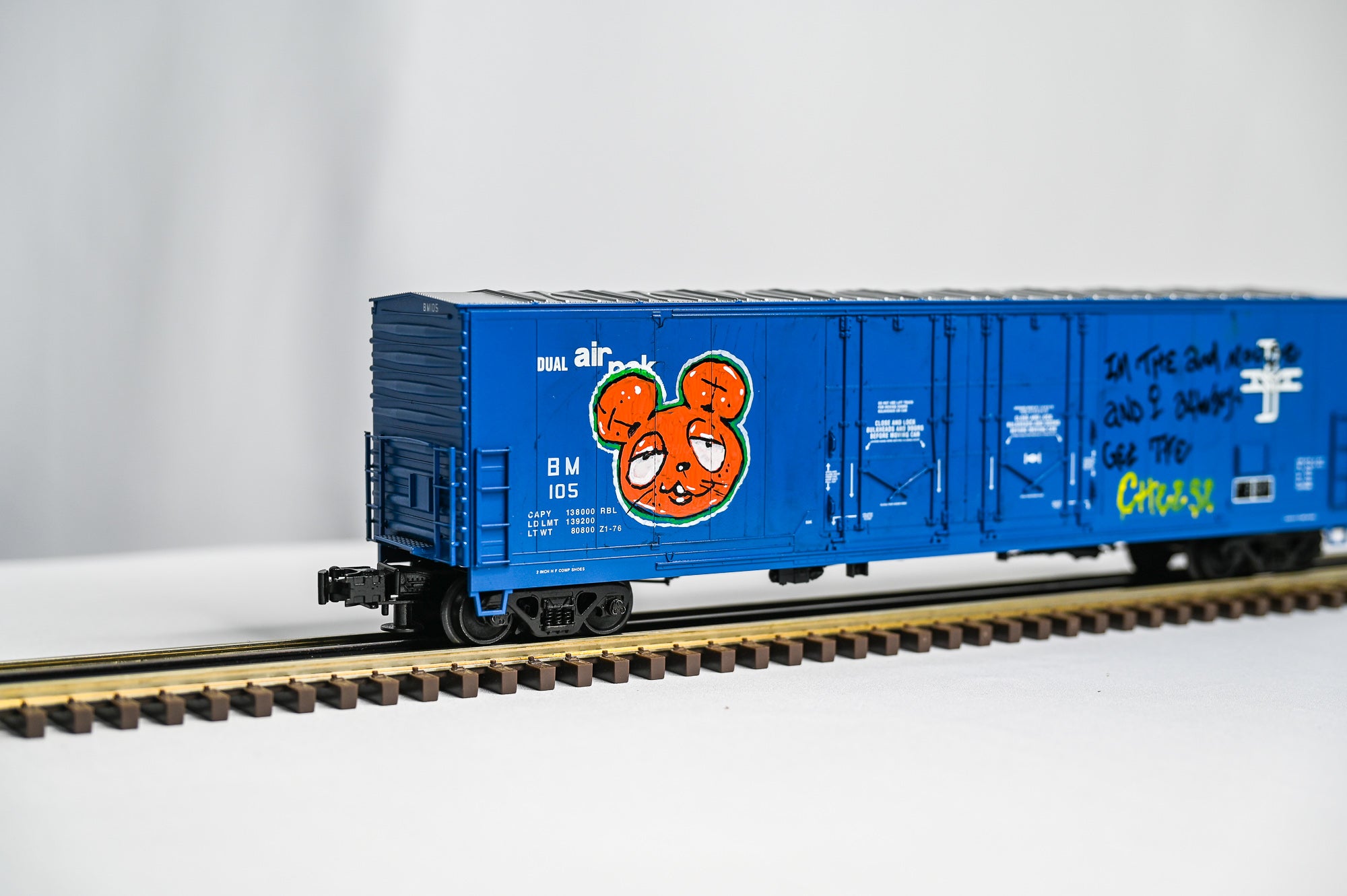 Custom Graffiti Atlas Box Car |FRANKENSTEIN| O Scale