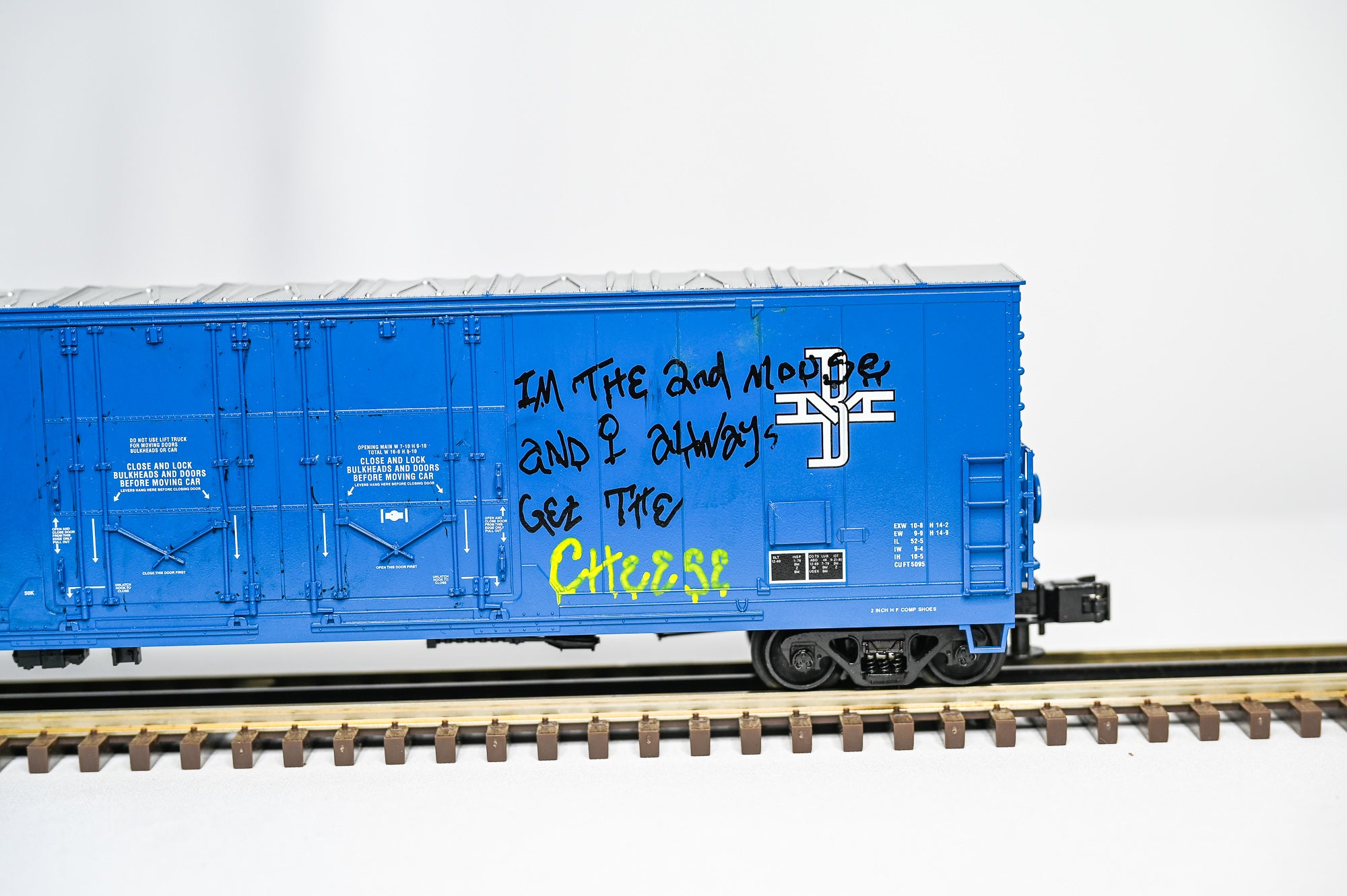 Custom Graffiti Atlas Box Car |FRANKENSTEIN| O Scale
