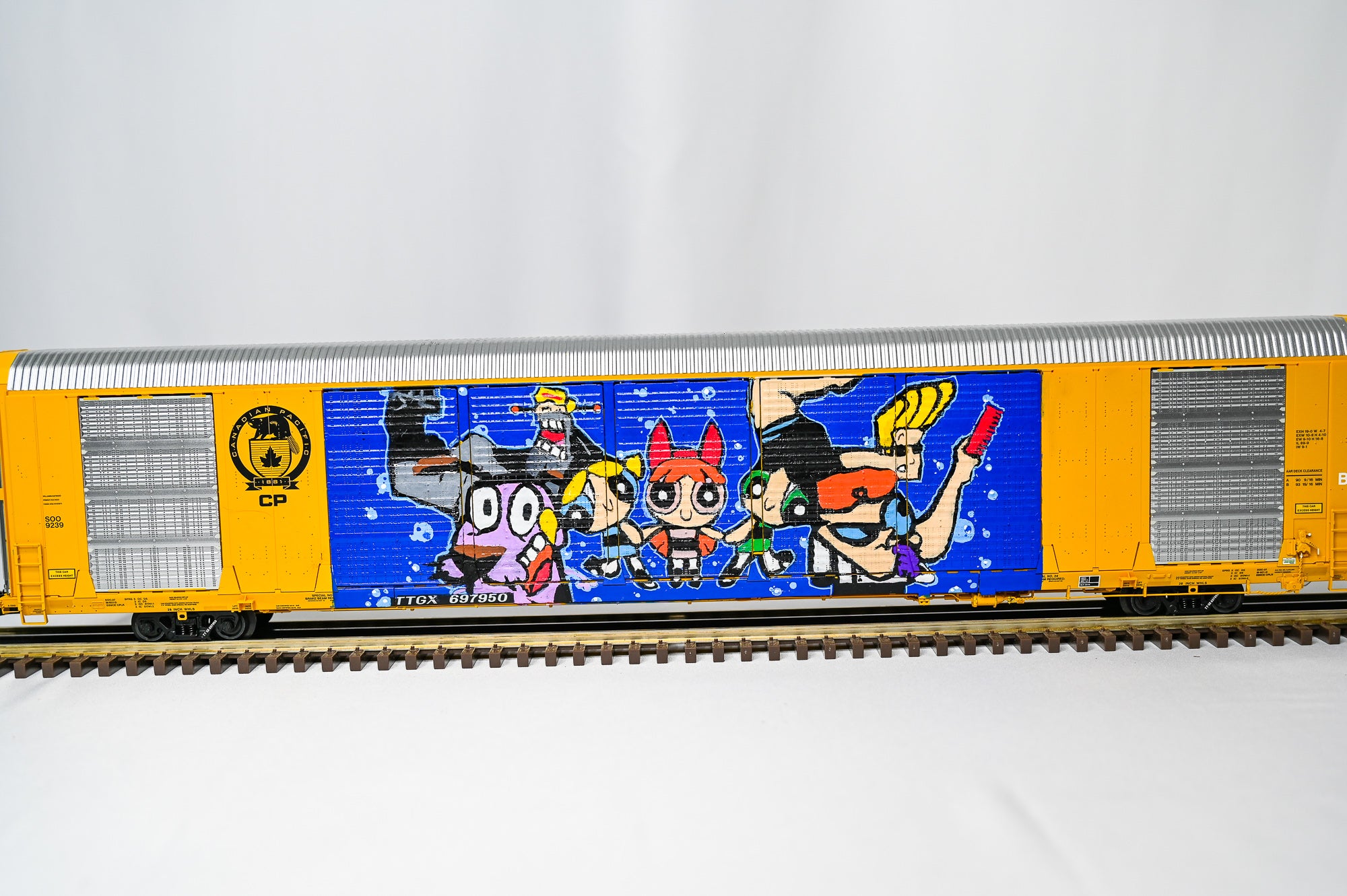 Custom Graffiti Atlas Gunderson Multi‑Max Auto Rack | CARTOON NETWORK | O Scale