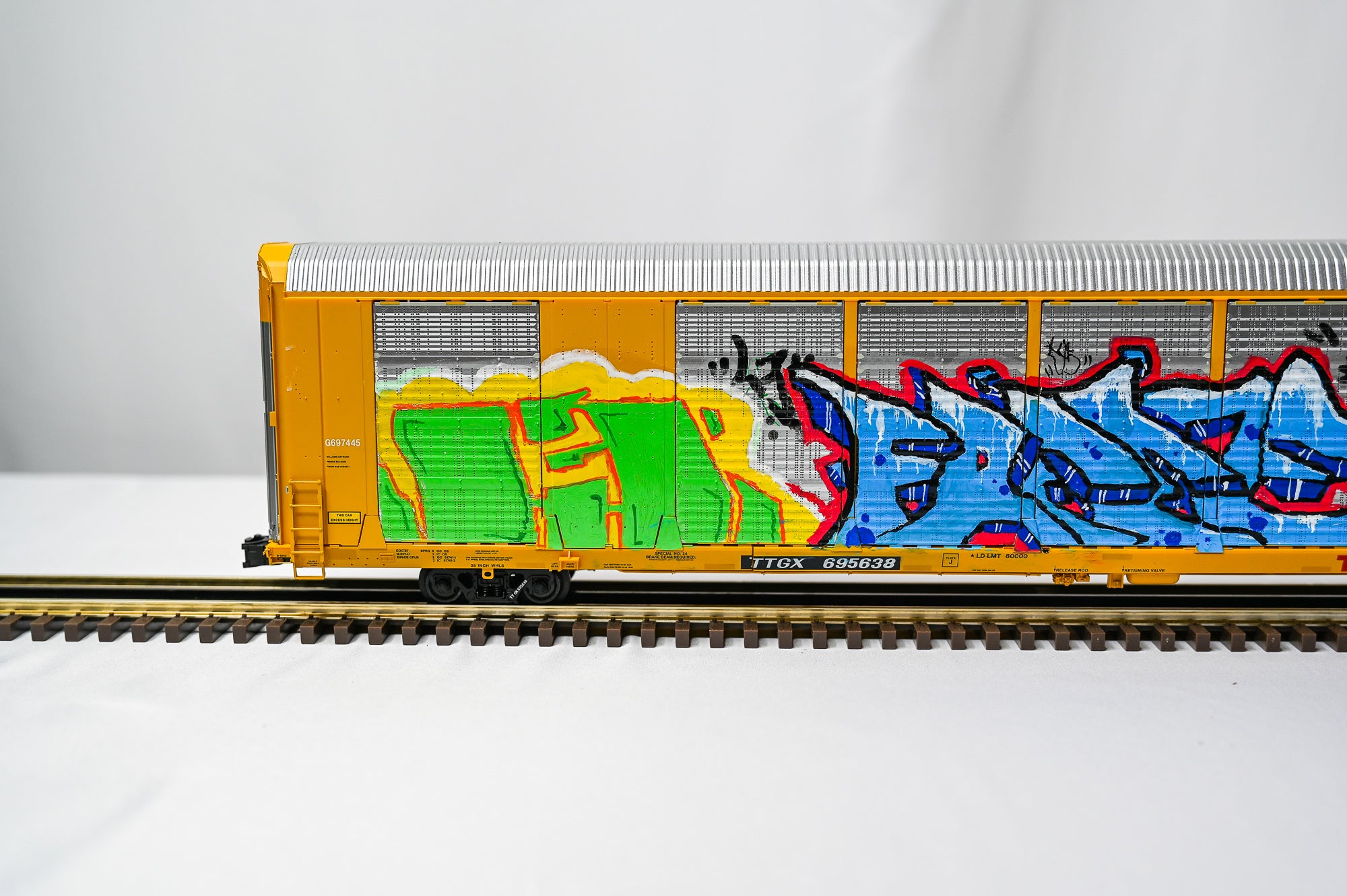 Custom Graffiti Atlas Gunderson Multi‑Max Auto Rack | X-MEN | O Scale