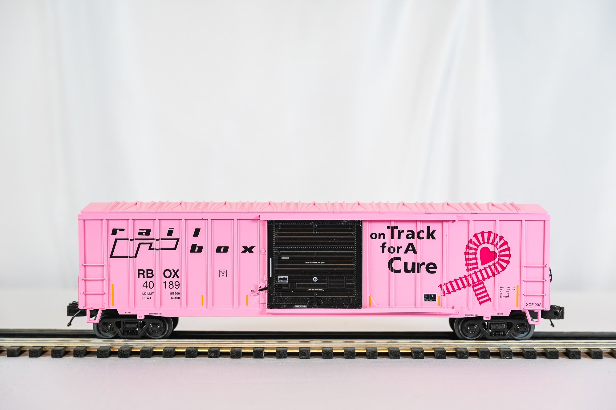MTH Railbox βOn Track For A Cureβ 50β Box Car #40189 | Premier | O Scale