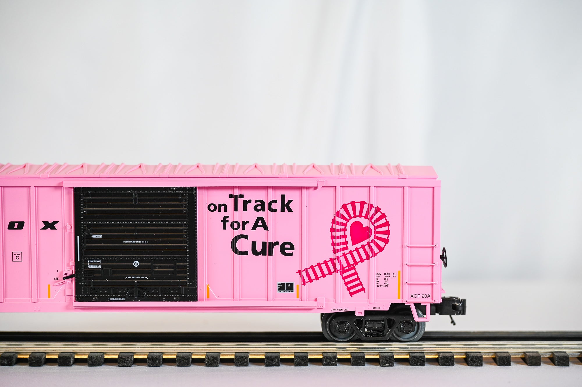 MTH Railbox “On Track For A Cure” 50’ Box Car #40189 | Premier | O Scale