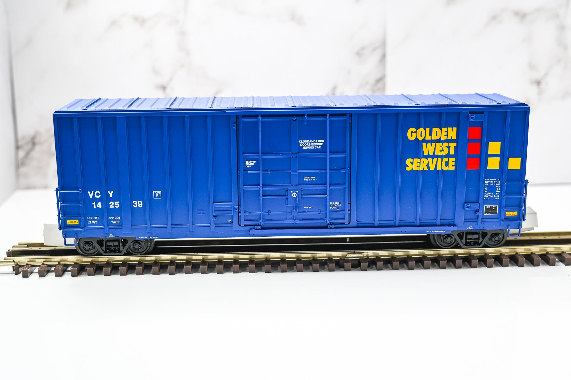 MTH Golden West Service 50 Foot High Cube Boxcar 142539 | Premier | O Scale
