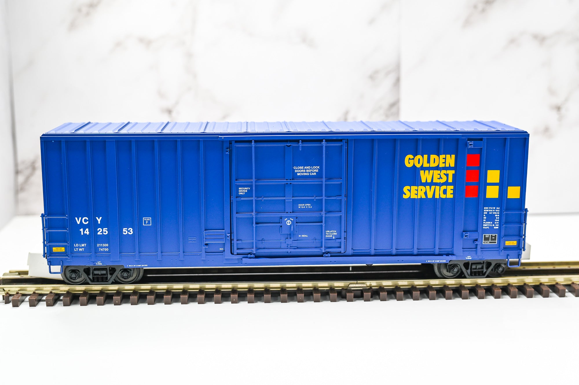 MTH Golden West Service 50 Foot High Cube Boxcar 142553 | Premier | O Scale