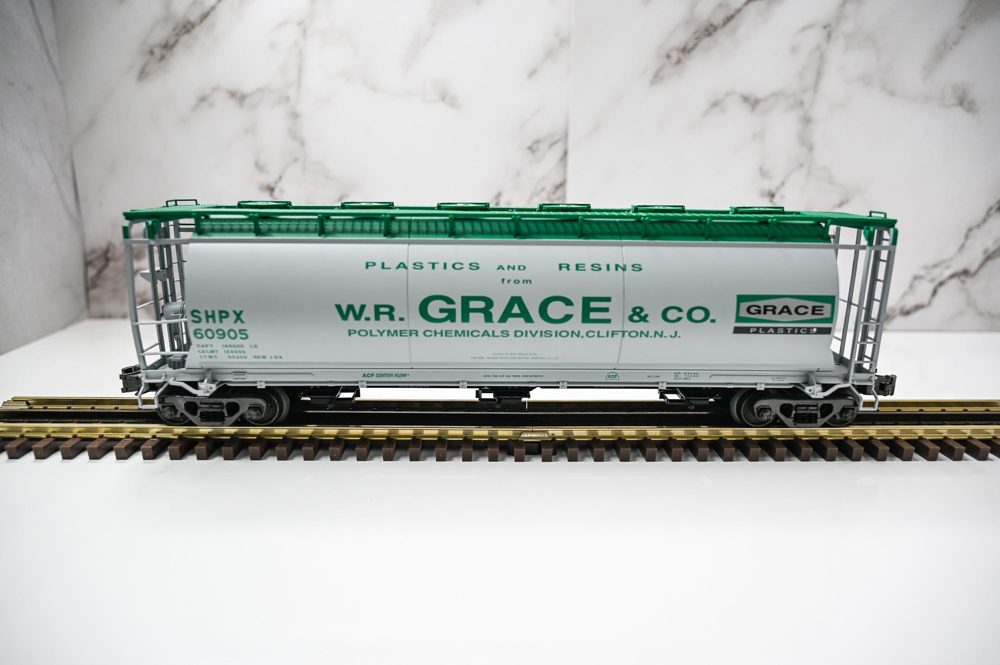 Atlas W R Grace SHPX 60905 | ACF 3 Bay Hopper | O Scale