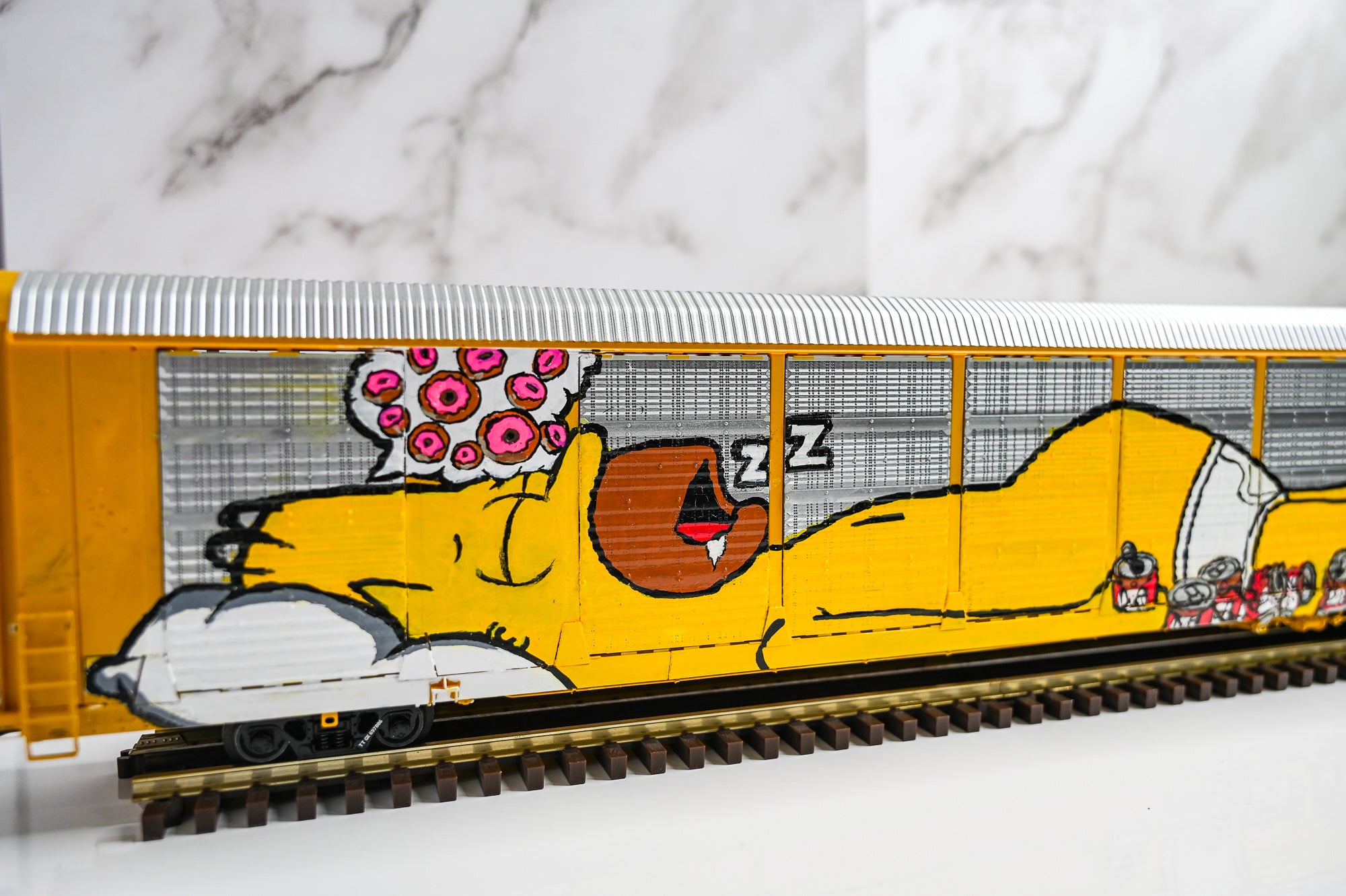 Custom Graffiti Atlas Gunderson Multi‑Max Auto Rack | Premier | O Scale