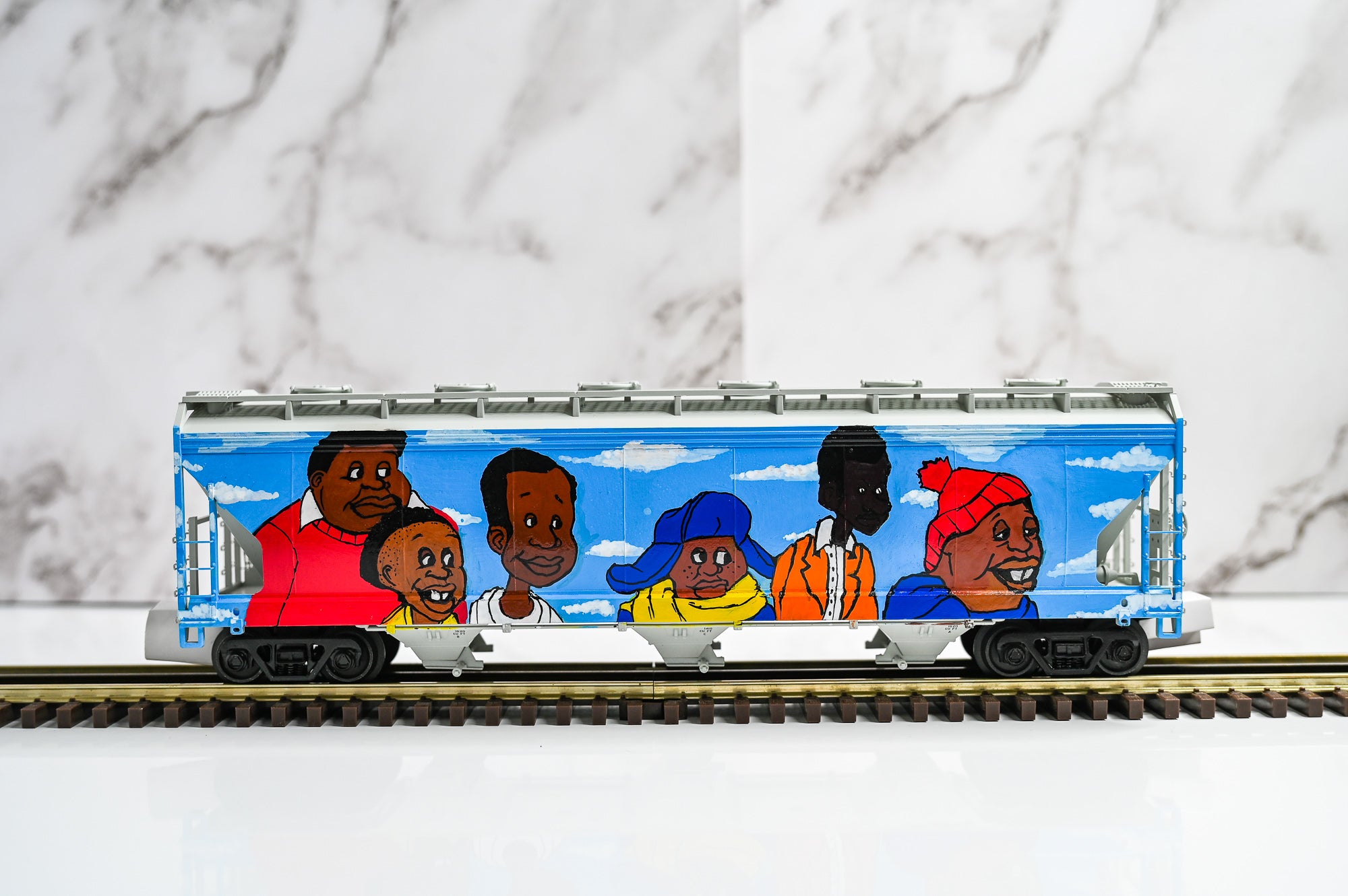 Custom Graffiti Atlas Erie Lackawanna 3-Bay Centerflow Hopper #20102 | Premier | O Scale