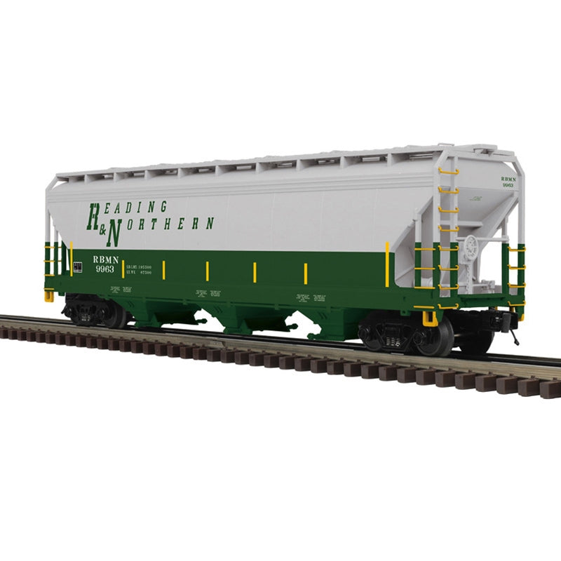 Atlas O Premier 3 BAY CENTERFLOW COVERED HOPPER | Reading & Northern | O Scale 9966